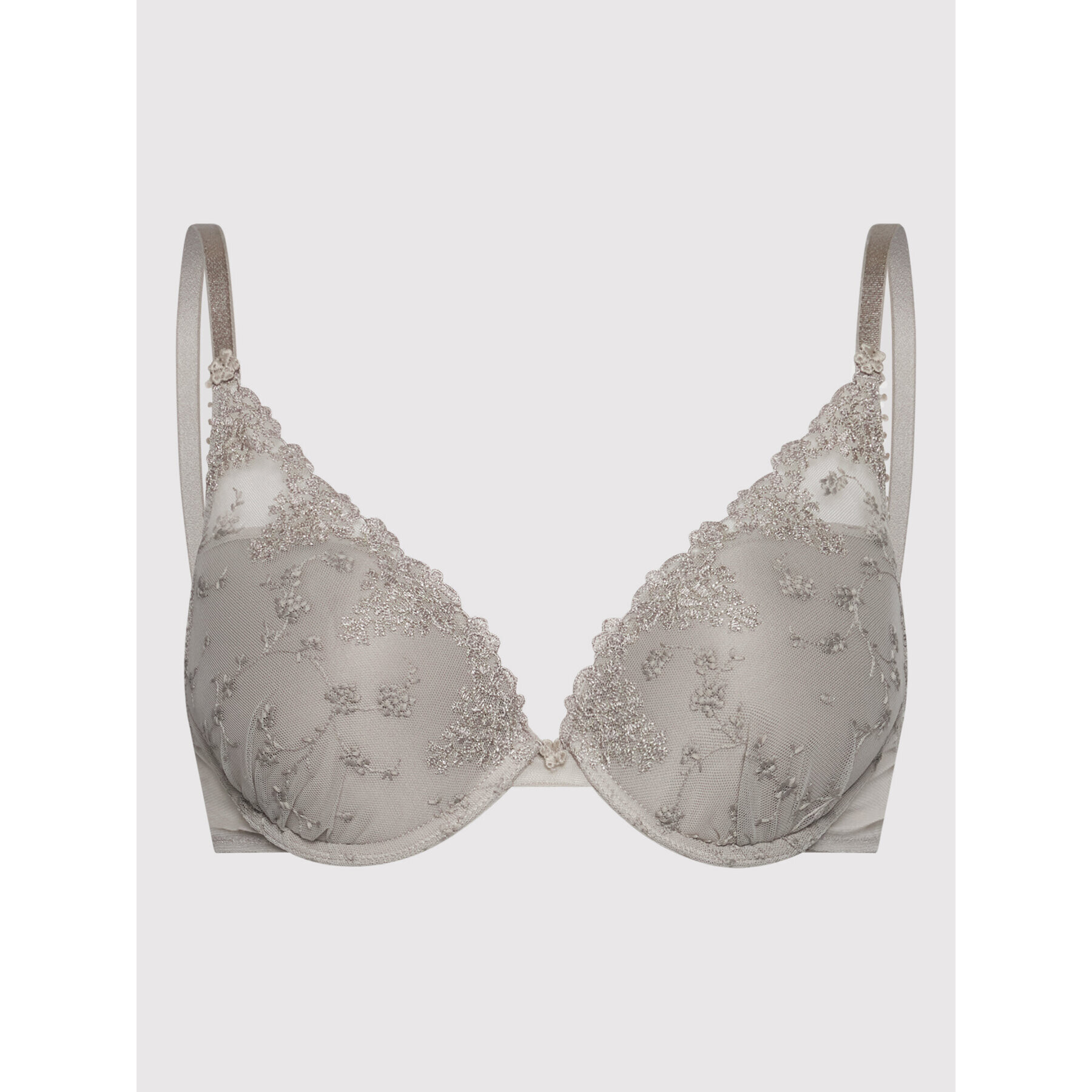 Passionata by Chantelle Сутиен push-up White Nights P40690 Сив - Pepit.bg