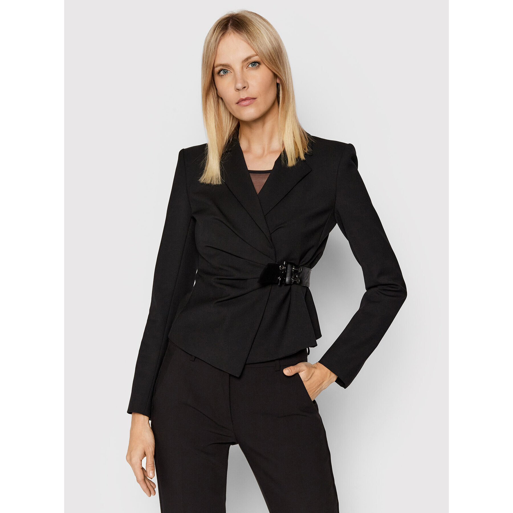 Patrizia Pepe Блейзър 2S1382/A1PH-K103 Черен Slim Fit - Pepit.bg