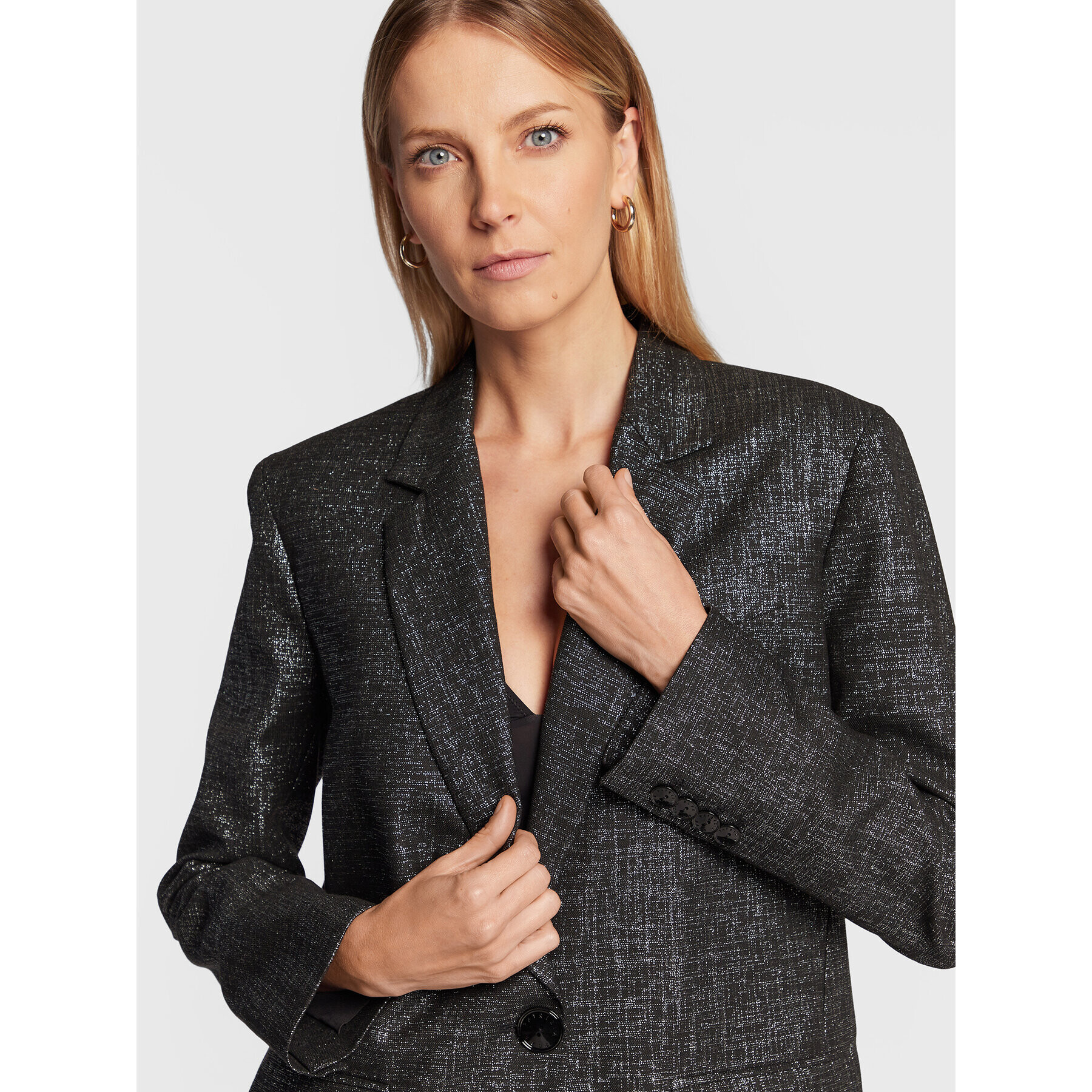 Patrizia Pepe Сако 2S1433/A166-I2Y2 Черен Oversize - Pepit.bg