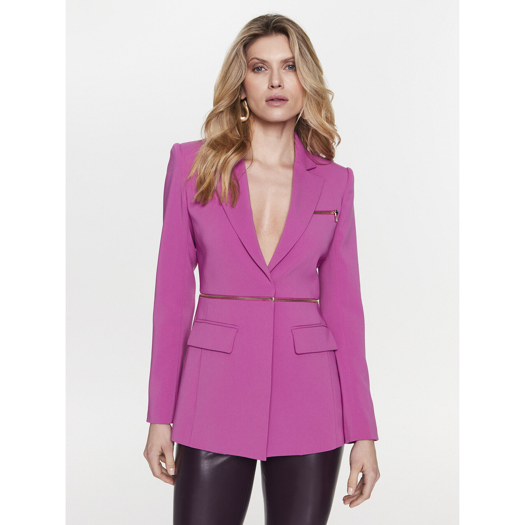 Patrizia Pepe Сако 8S0406/A6F5-M441 Розов Regular Fit - Pepit.bg