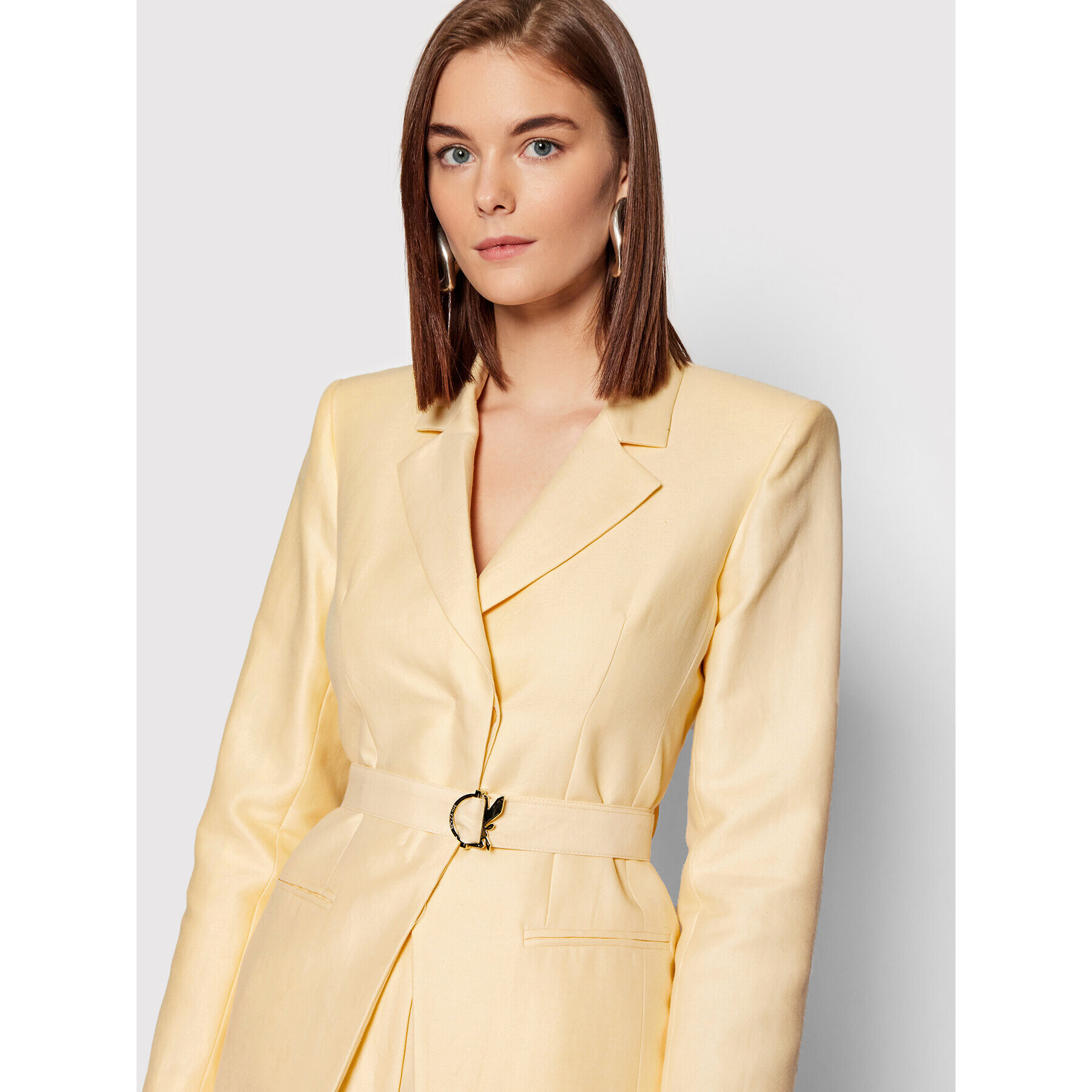Patrizia Pepe Блейзър 8S0418/A017-M417 Жълт Regular Fit - Pepit.bg