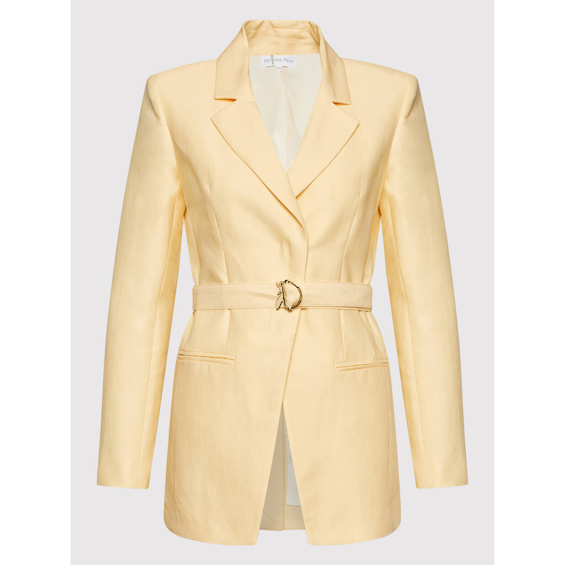 Patrizia Pepe Блейзър 8S0418/A017-M417 Жълт Regular Fit - Pepit.bg