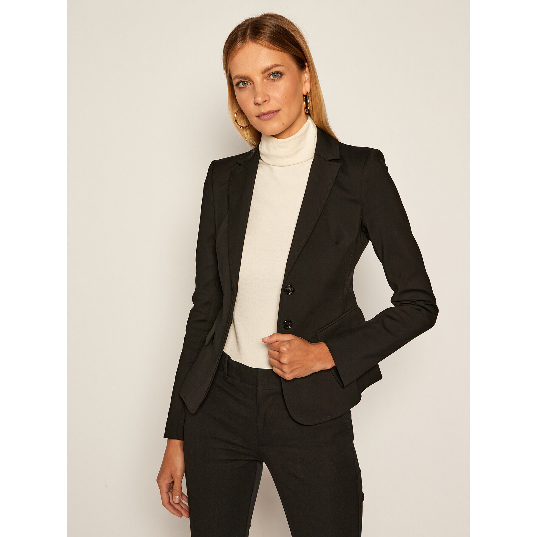 Patrizia Pepe Блейзър CS0112/AQ39-K103 Черен Slim Fit - Pepit.bg