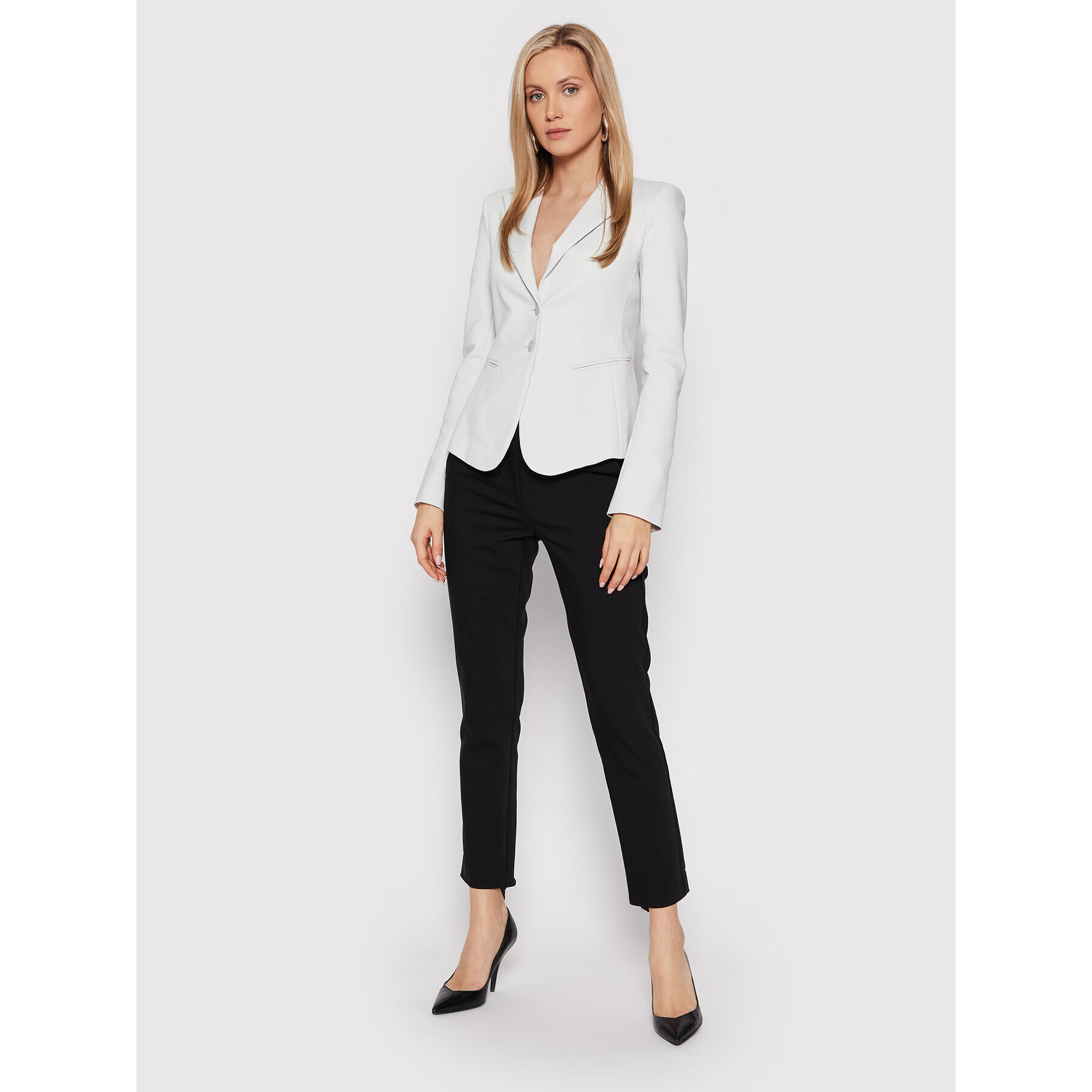 Patrizia Pepe Сако CSA112/AQ39-S633 Сив Slim Fit - Pepit.bg