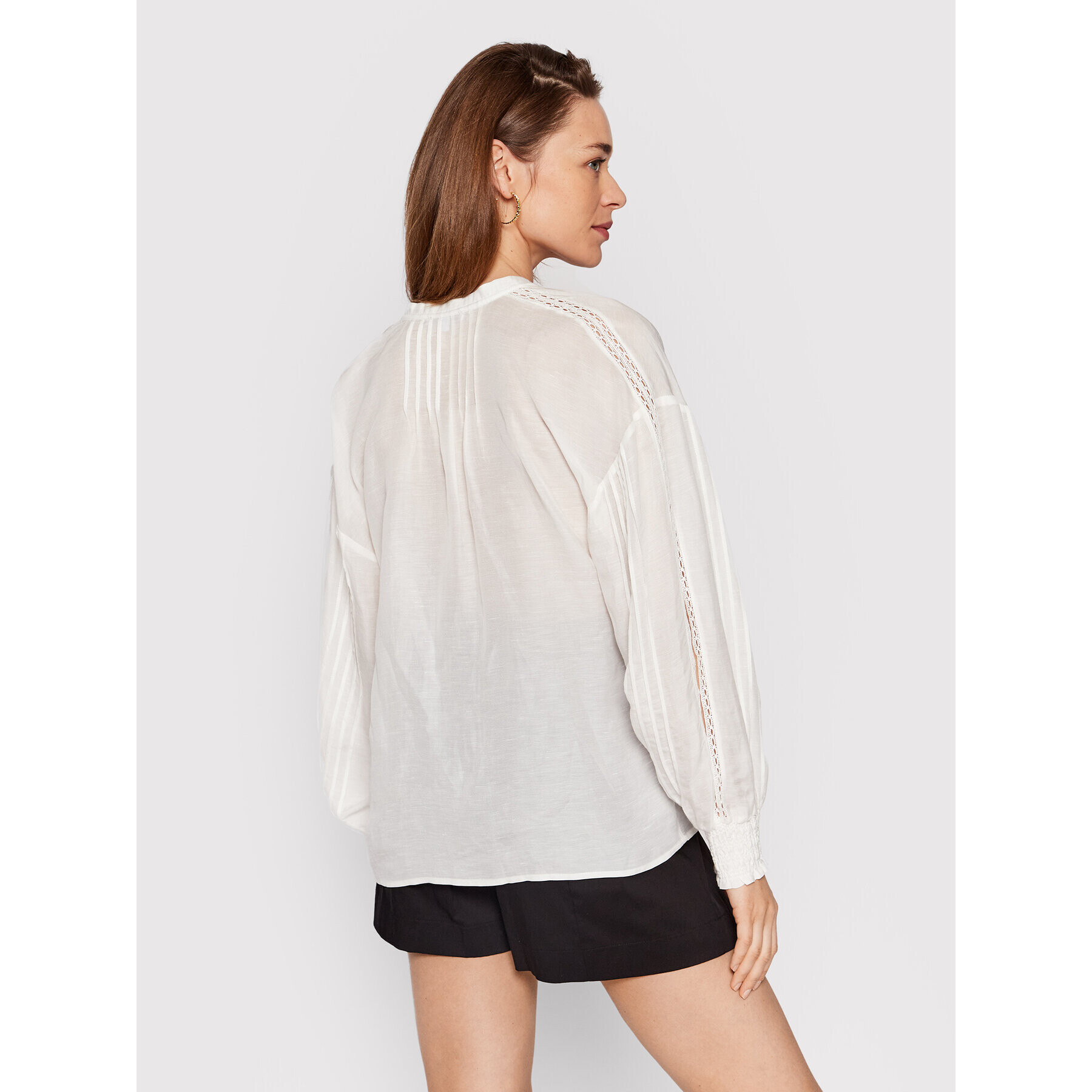 Patrizia Pepe Блуза 2C1376/A062-W146 Бял Relaxed Fit - Pepit.bg