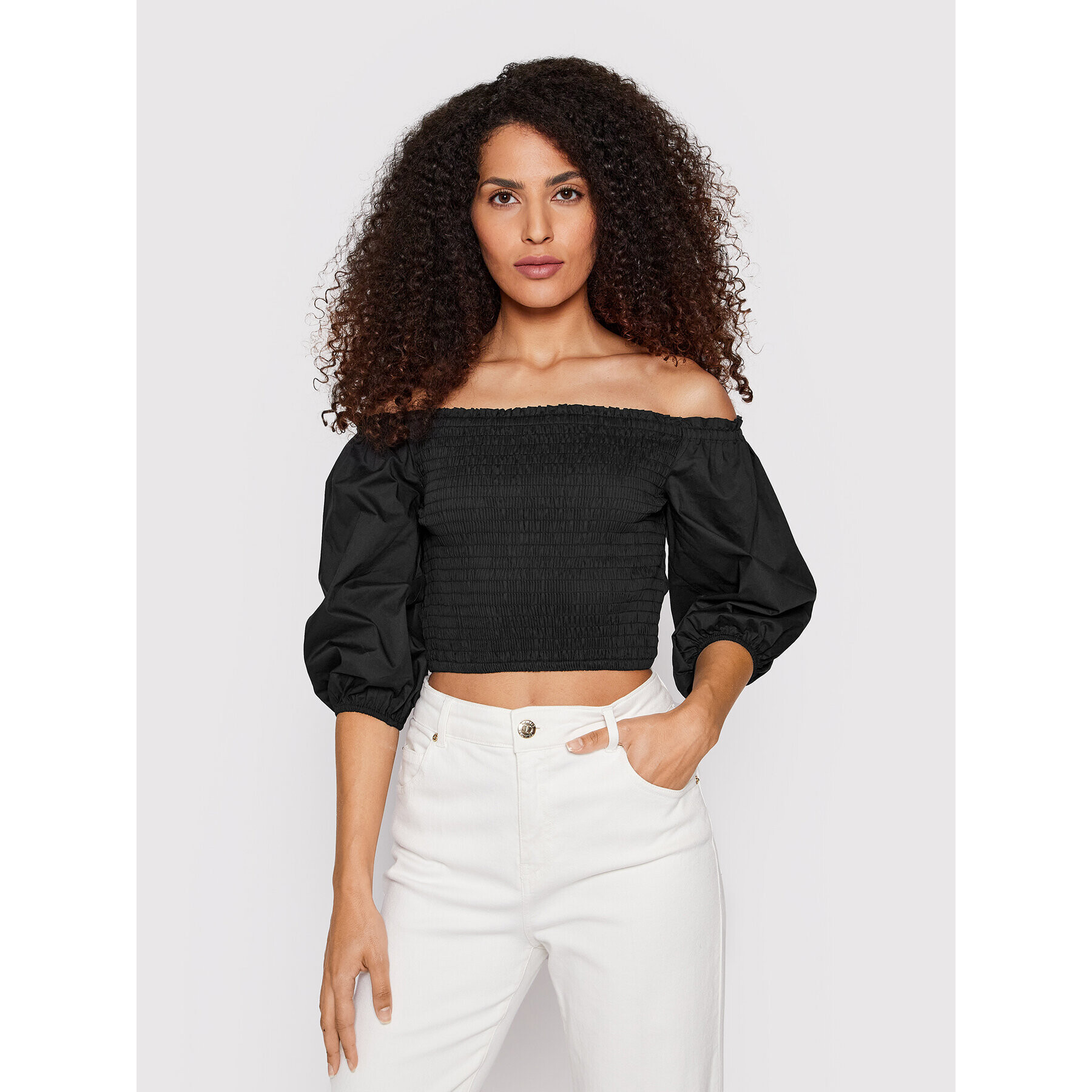 Patrizia Pepe Блуза 2C1395/A9B9-K103 Черен Slim Fit - Pepit.bg