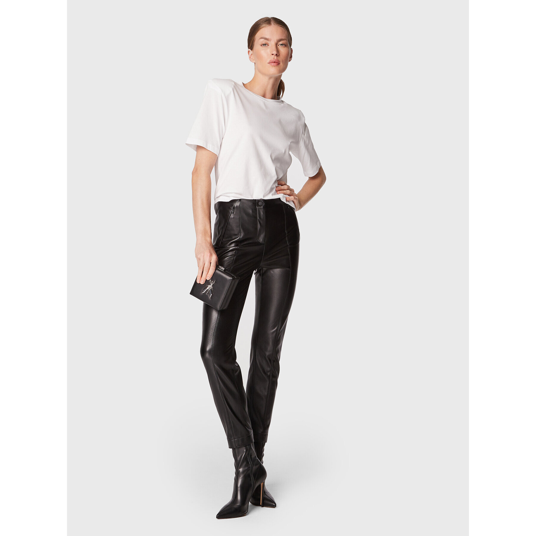 Patrizia Pepe Блуза 2M4240/J076-W103 Бял Regular Fit - Pepit.bg