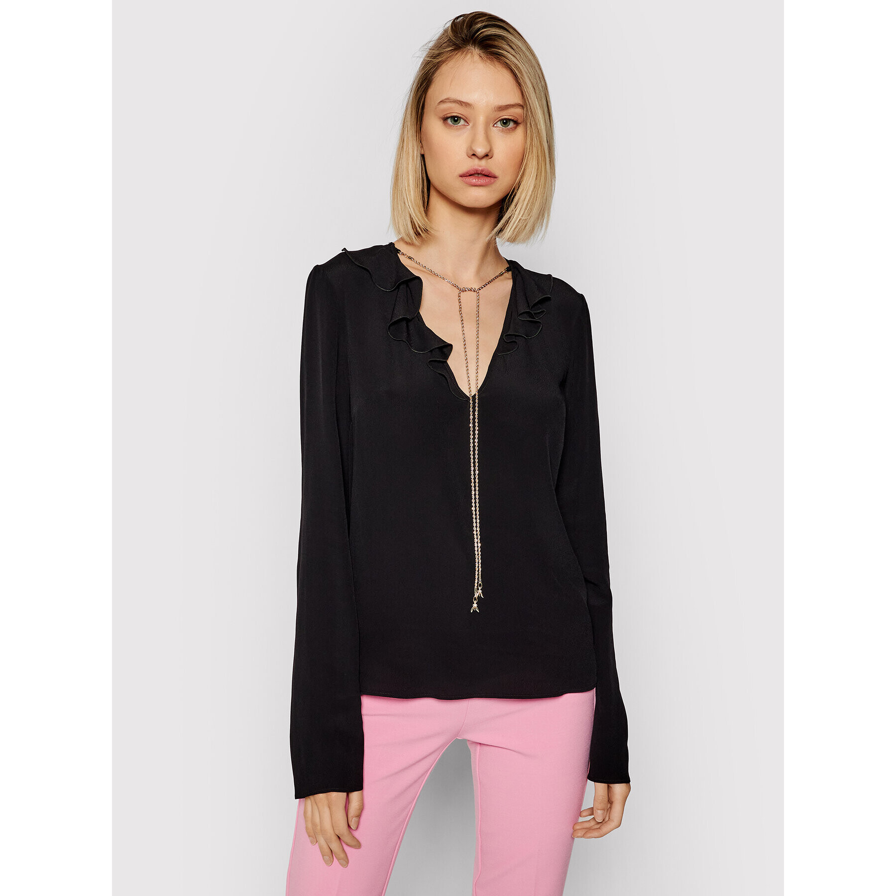 Patrizia Pepe Блуза 8C0488/A8I1-K103 Черен Regular Fit - Pepit.bg