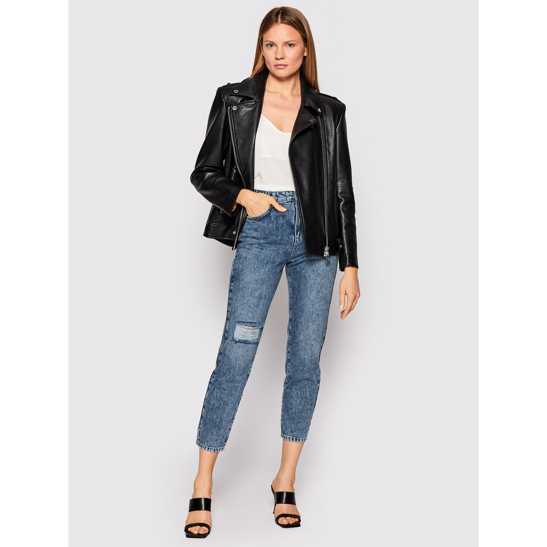 Patrizia Pepe Дънки 8P0402/D1WZB-C922 Син Regular Fit - Pepit.bg