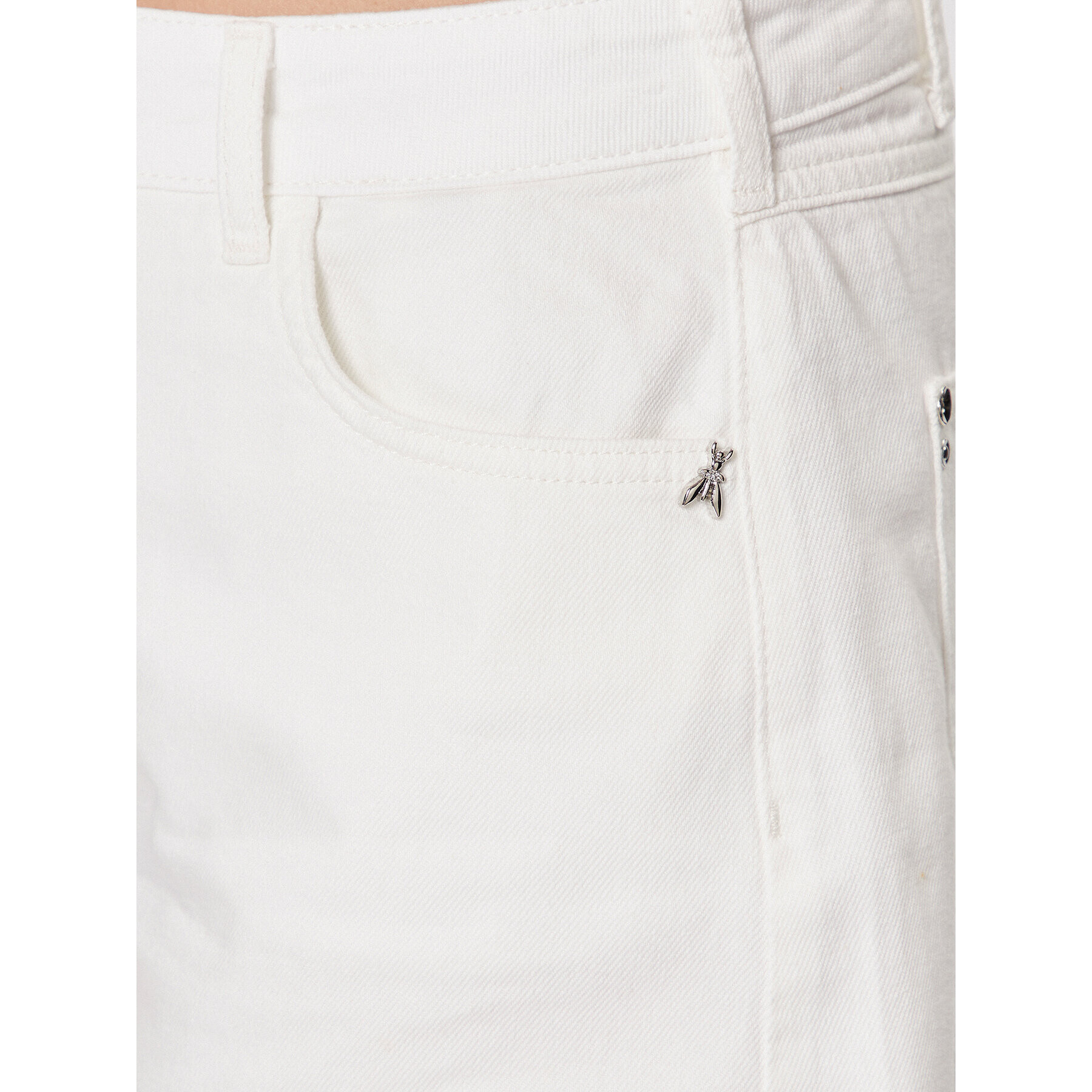Patrizia Pepe Дънкови шорти 2P1538/D045-W146 Бял Regular Fit - Pepit.bg