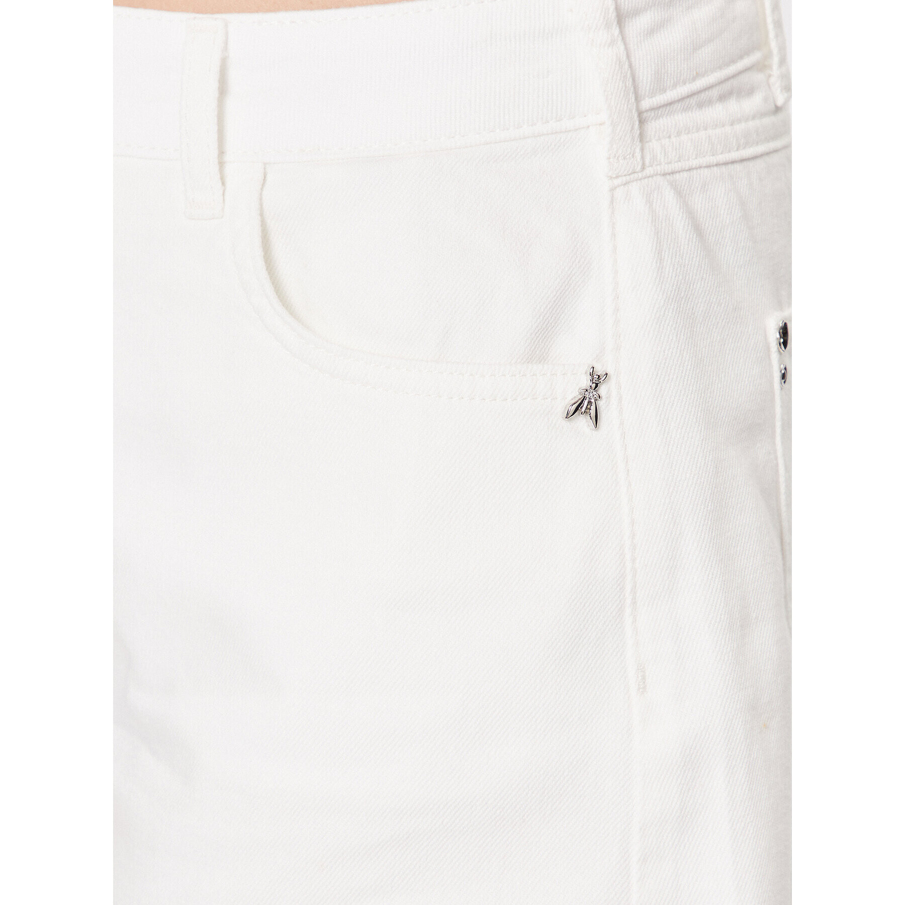 Patrizia Pepe Дънкови шорти 2P1538/D045-W146 Бял Regular Fit - Pepit.bg
