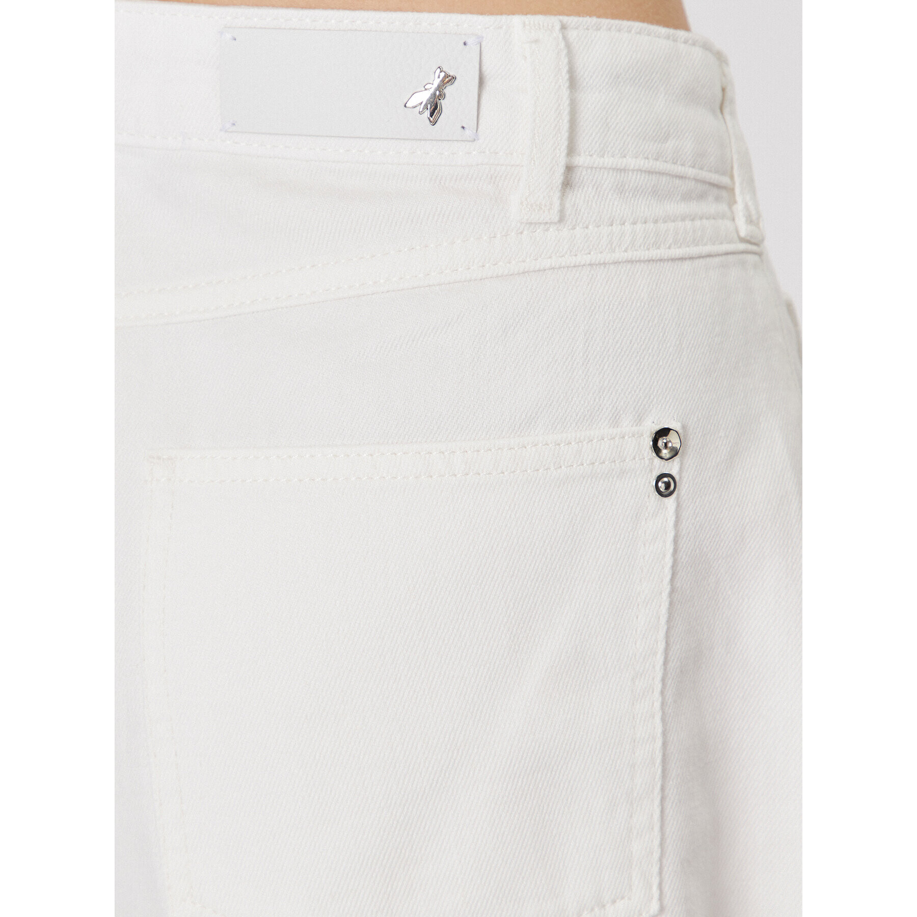 Patrizia Pepe Дънкови шорти 2P1538/D045-W146 Бял Regular Fit - Pepit.bg