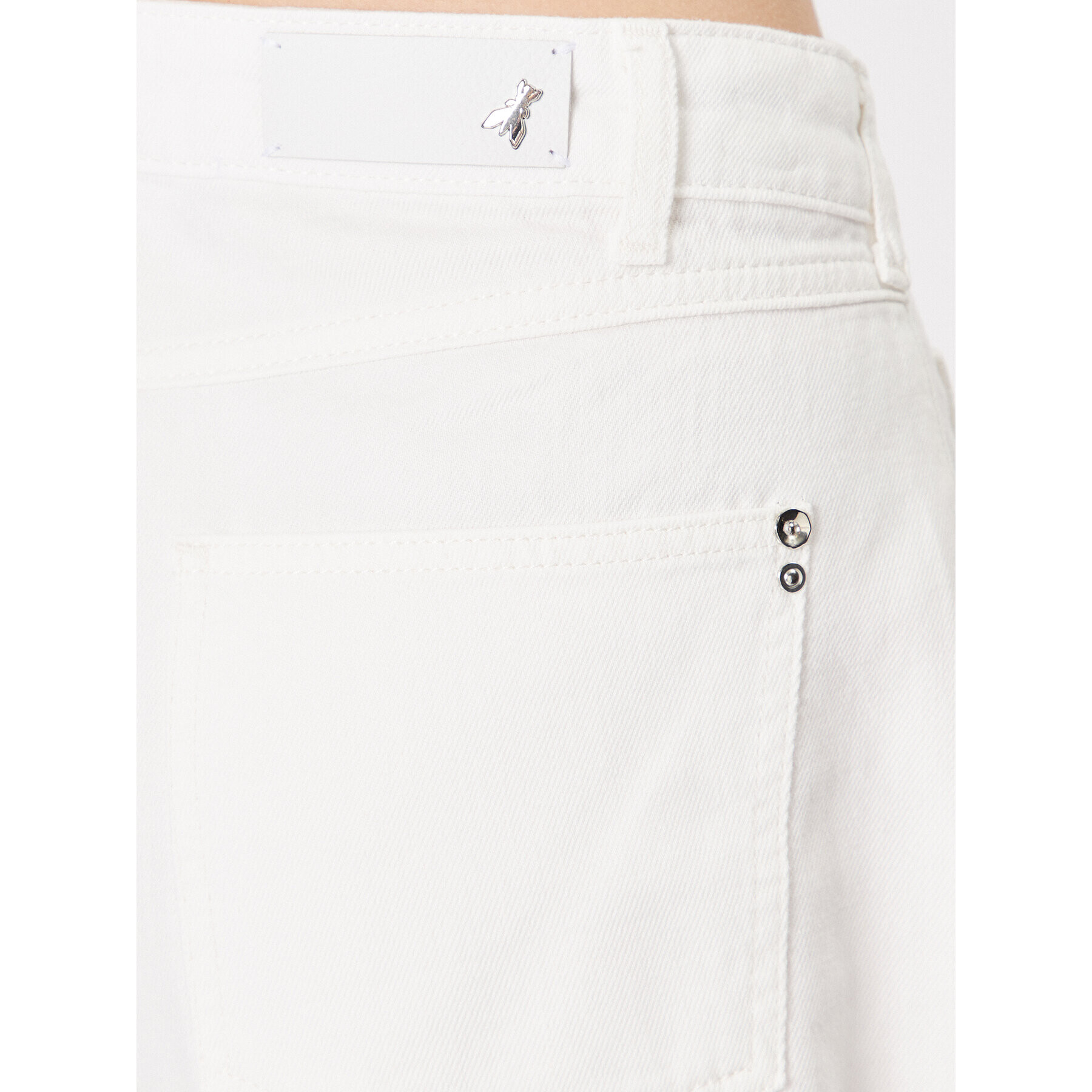 Patrizia Pepe Дънкови шорти 2P1538/D045-W146 Бял Regular Fit - Pepit.bg