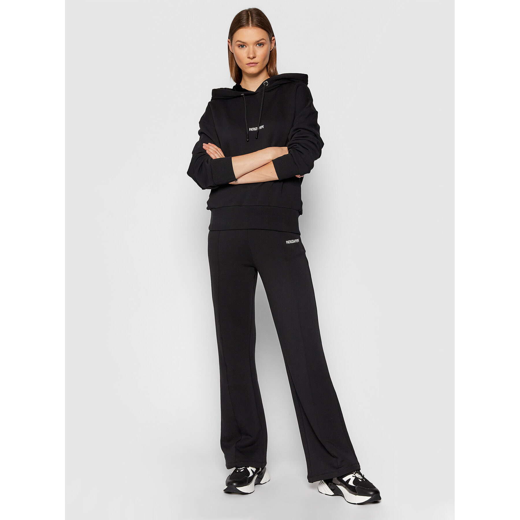 Patrizia Pepe Долнище анцуг 2P1349/A9R5-K103 Черен Regular Fit - Pepit.bg