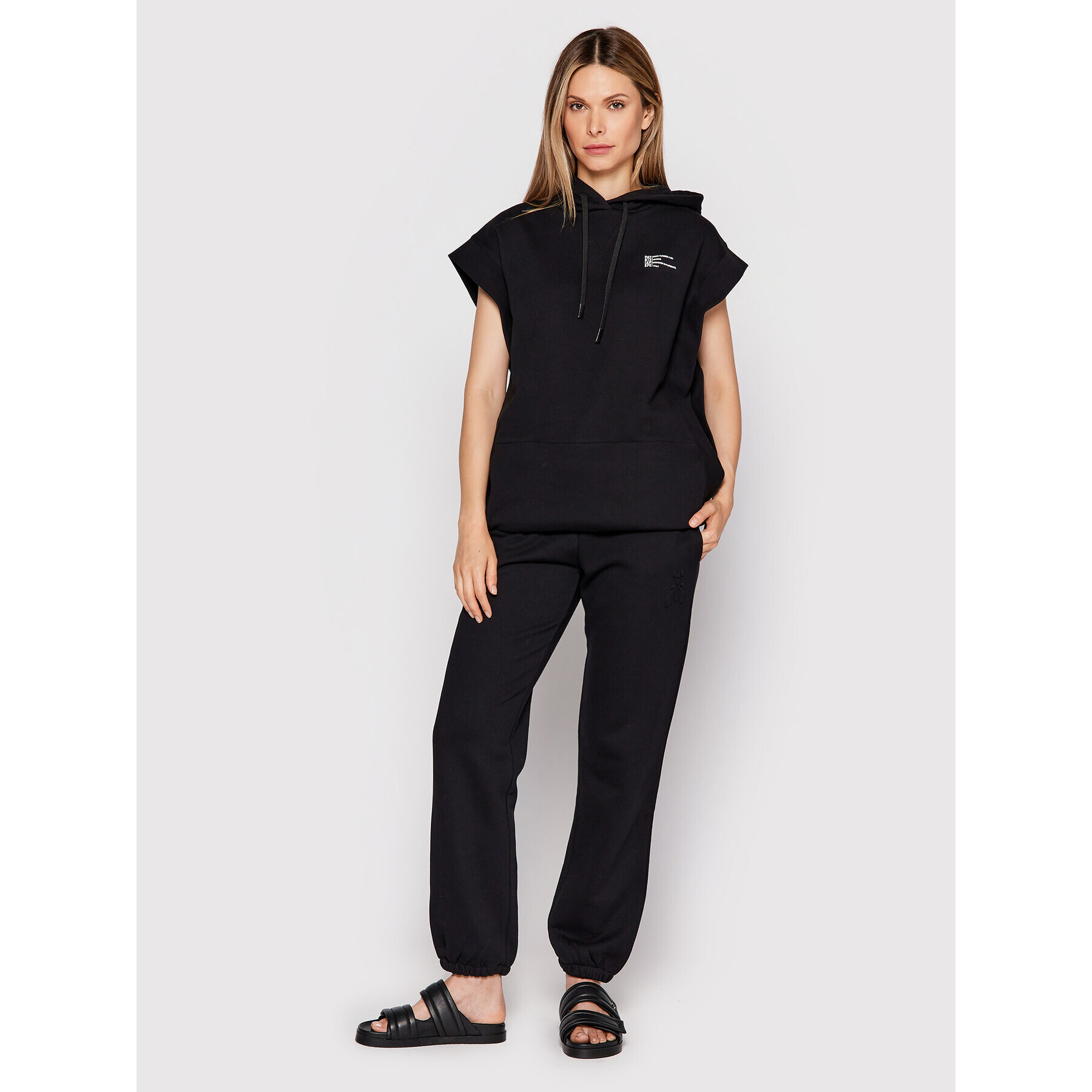 Patrizia Pepe Долнище анцуг 8P0452/J041-K103 Черен Regular Fit - Pepit.bg