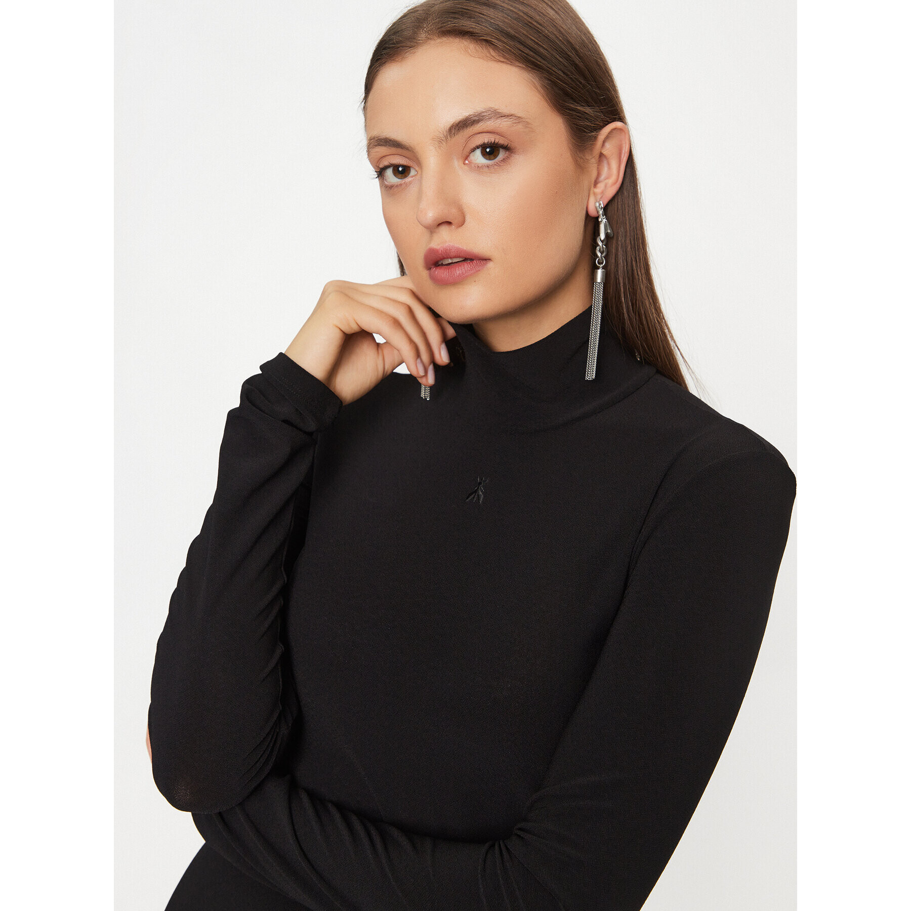 Patrizia Pepe Ежедневна рокля 2A2625/J154-K103 Черен Slim Fit - Pepit.bg