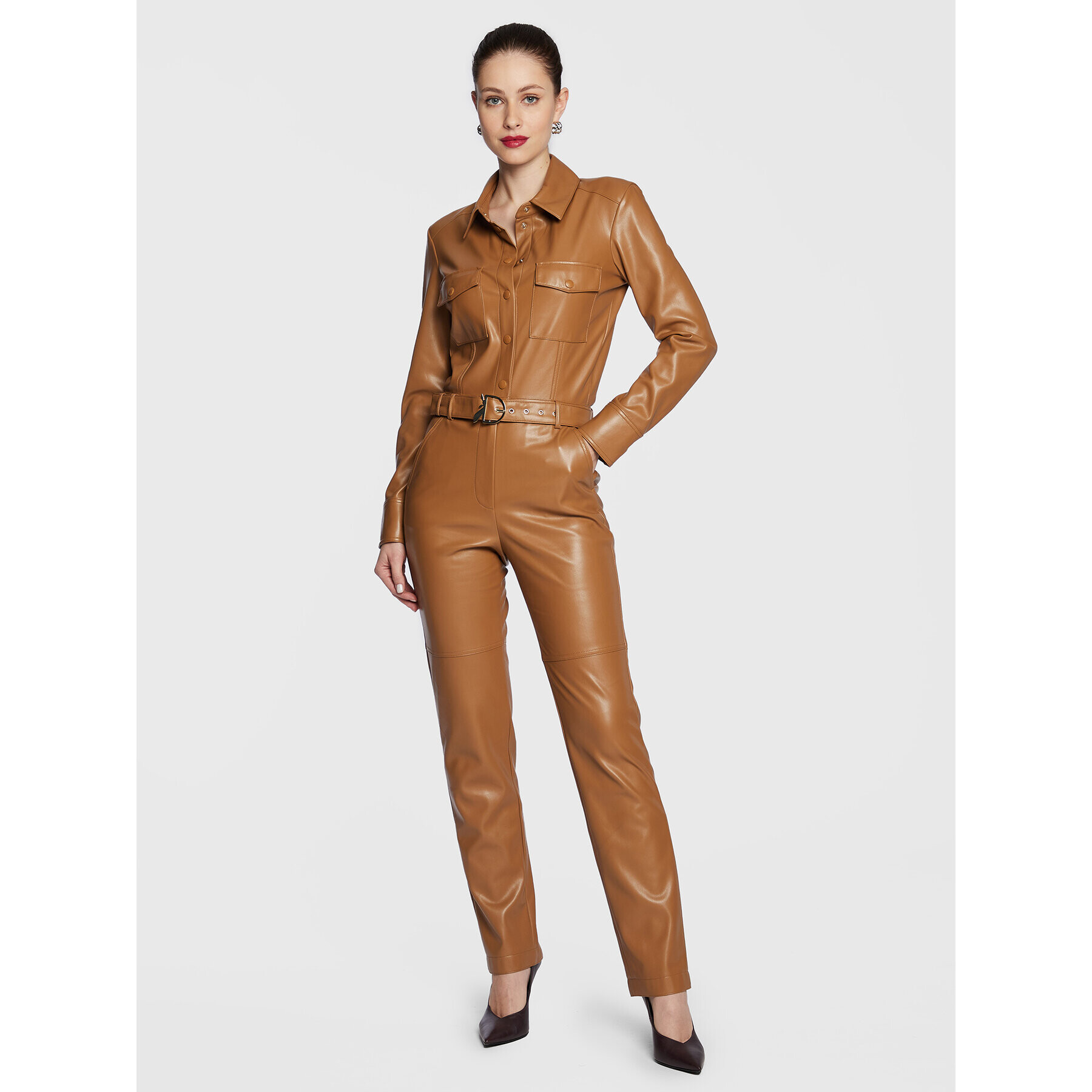 Patrizia Pepe Гащеризон 2T0019/E005-B746 Кафяв Regular Fit - Pepit.bg