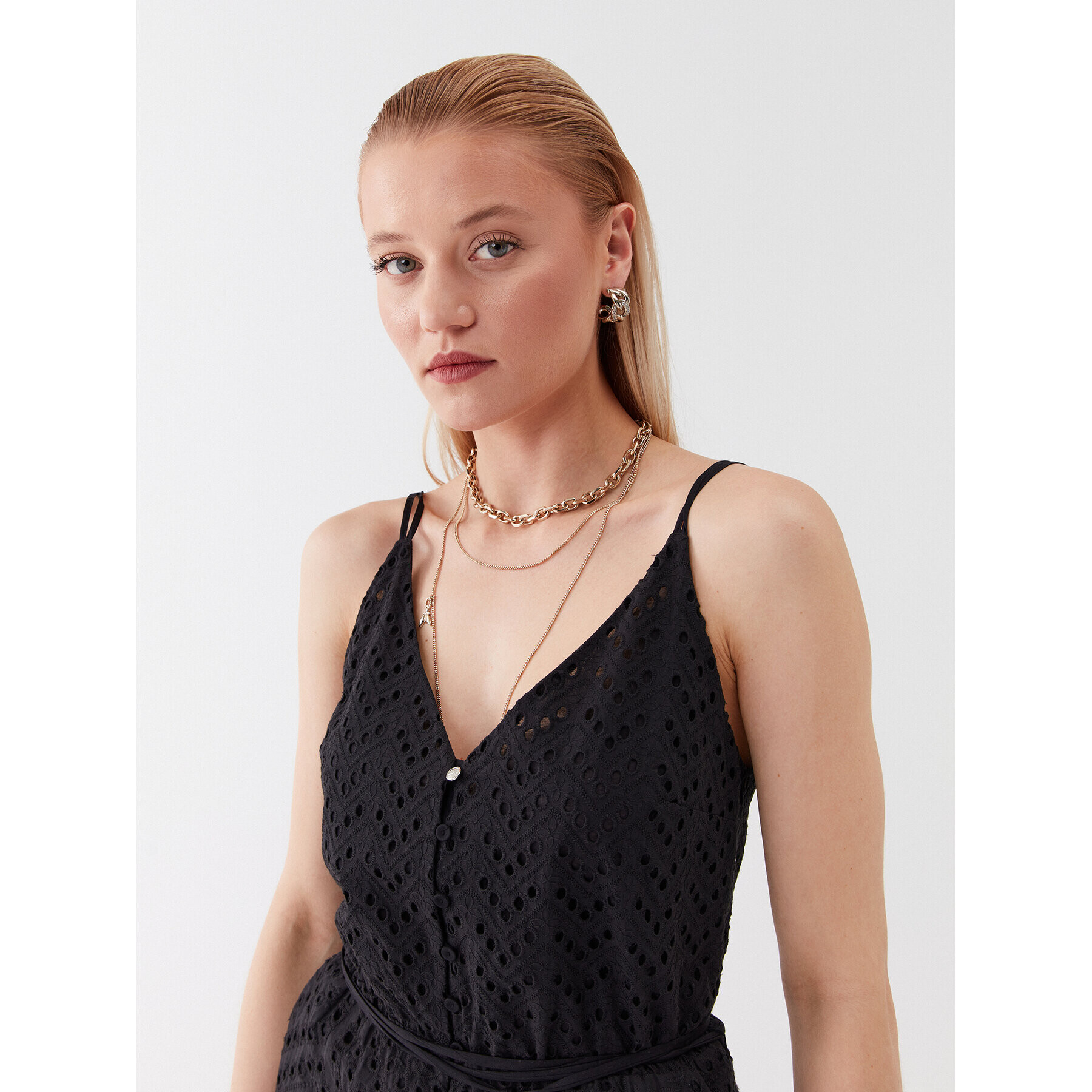 Patrizia Pepe Гащеризон 2T0032/A288-K103 Черен Regular Fit - Pepit.bg