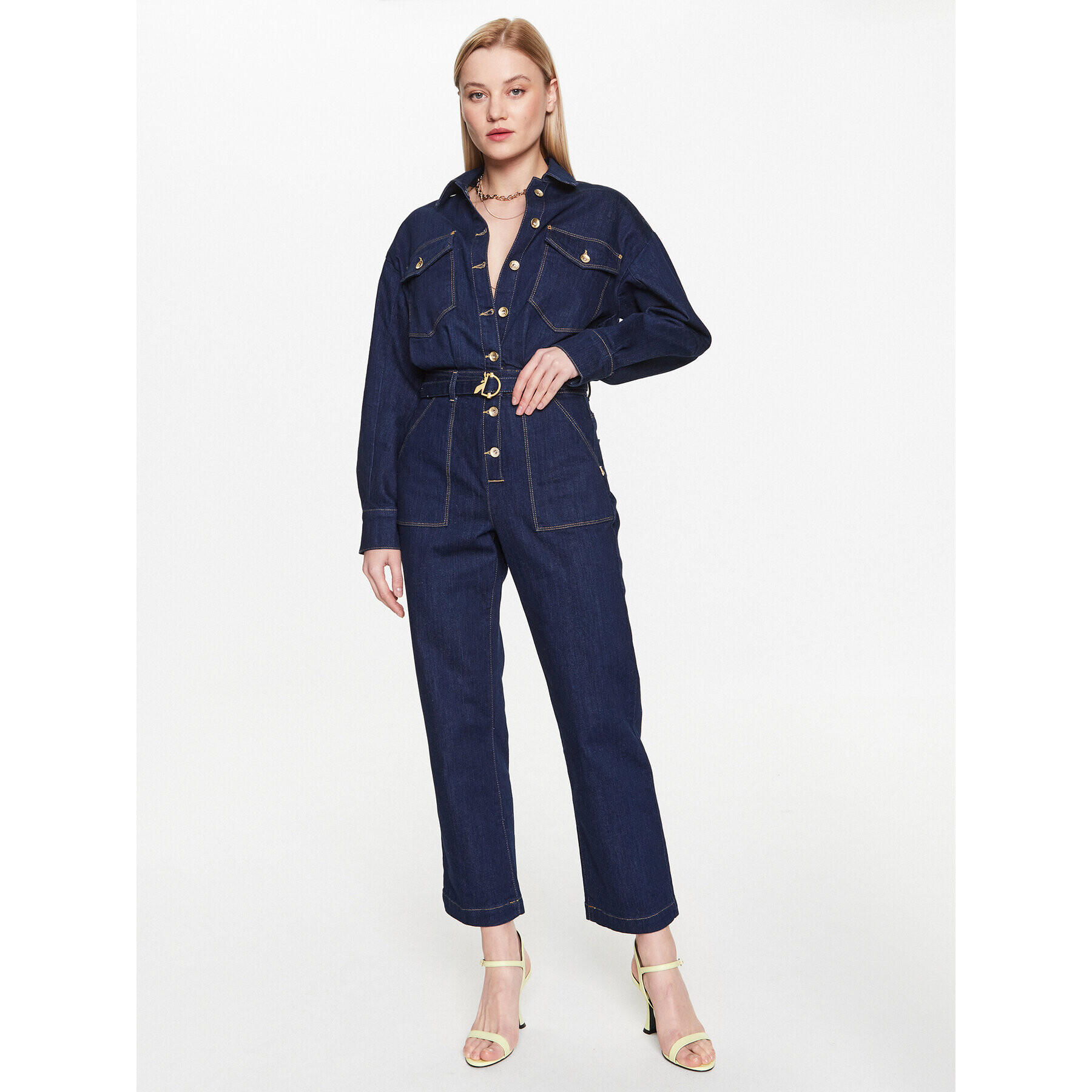 Patrizia Pepe Гащеризон 8T0023/D034-C170 Тъмносин Regular Fit - Pepit.bg