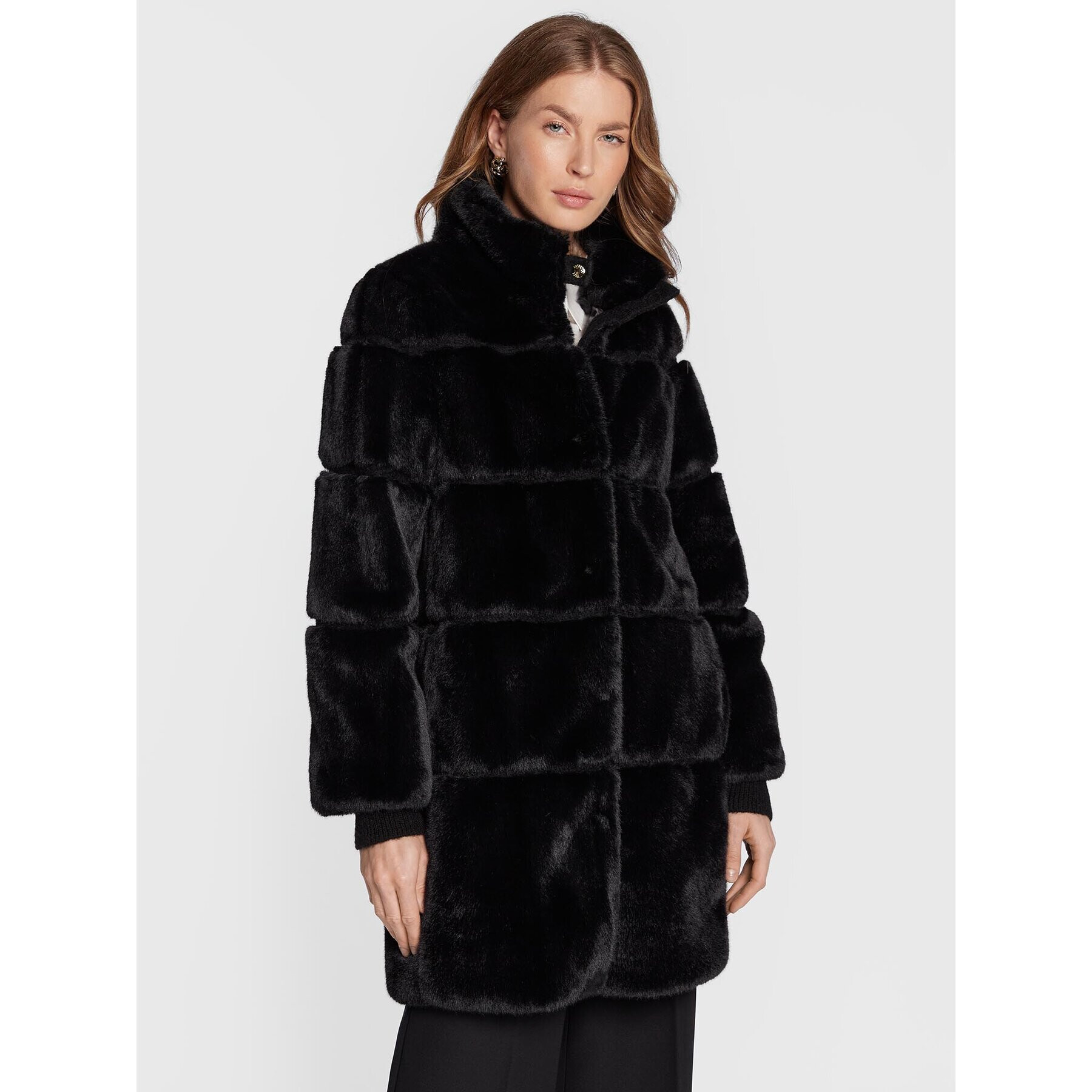 Patrizia Pepe Кожено палто 2O0041/E5T7-K103 Черен Regular Fit - Pepit.bg