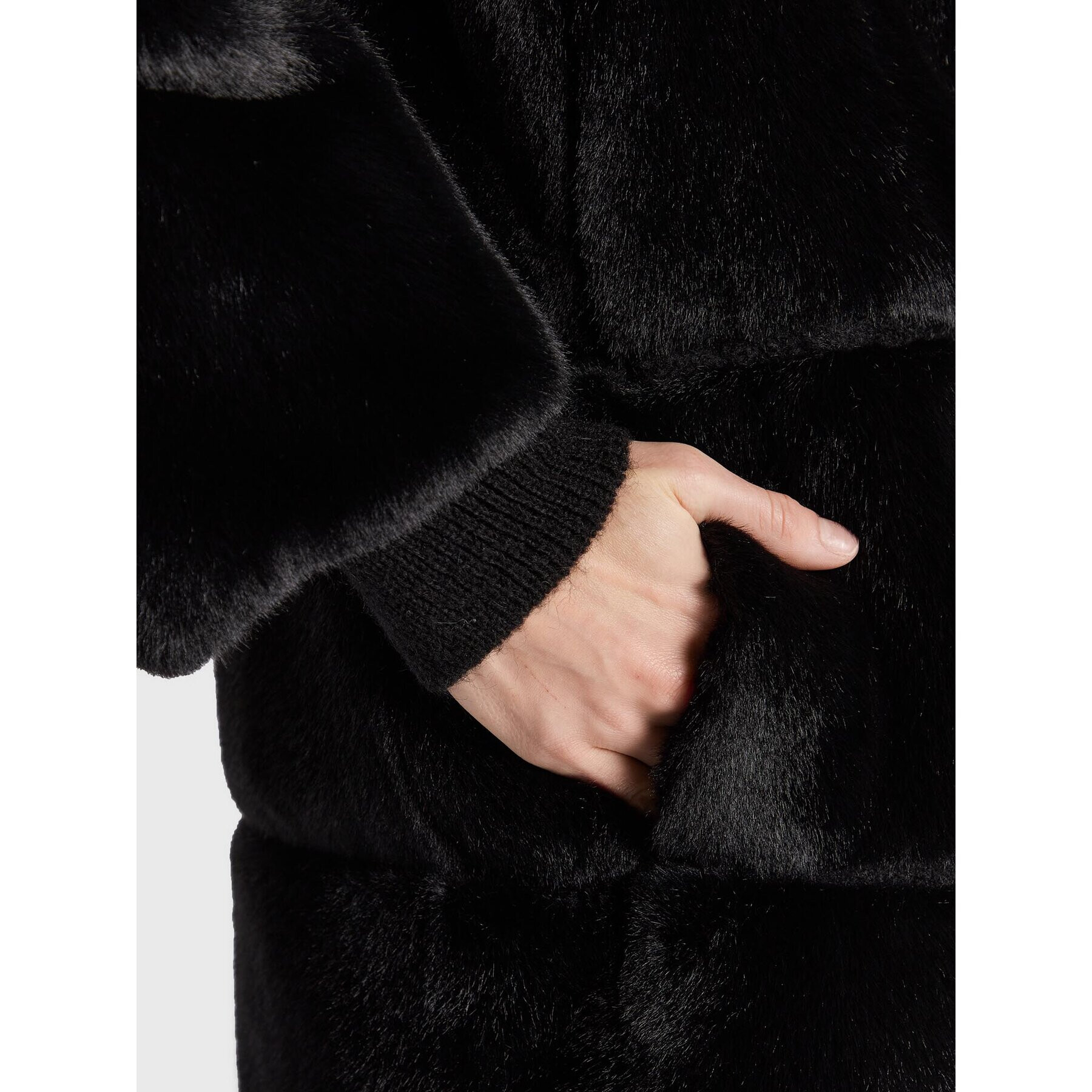 Patrizia Pepe Кожено палто 2O0041/E5T7-K103 Черен Regular Fit - Pepit.bg