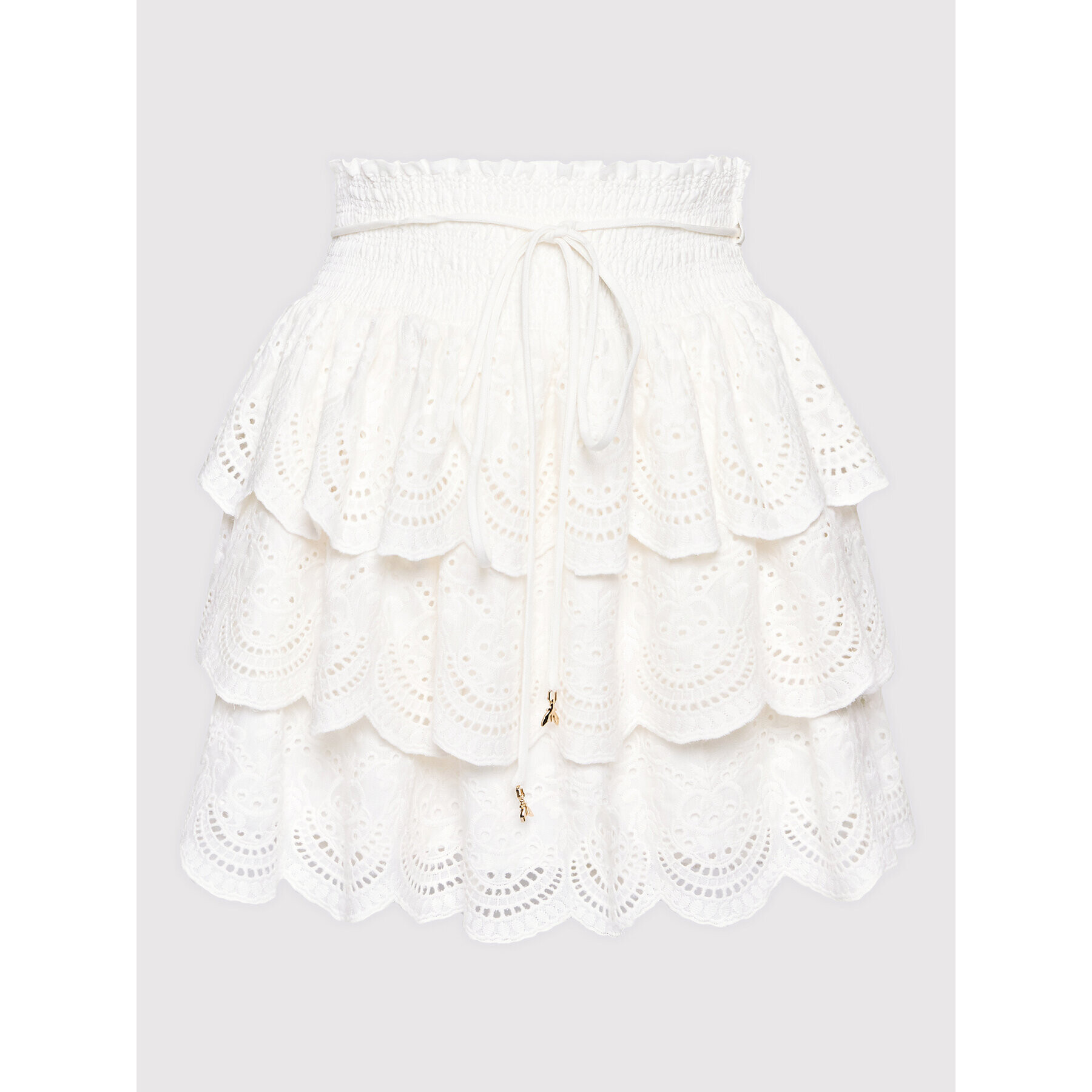 Patrizia Pepe Мини пола 2G0853/A062-W146 Бял Regular Fit - Pepit.bg