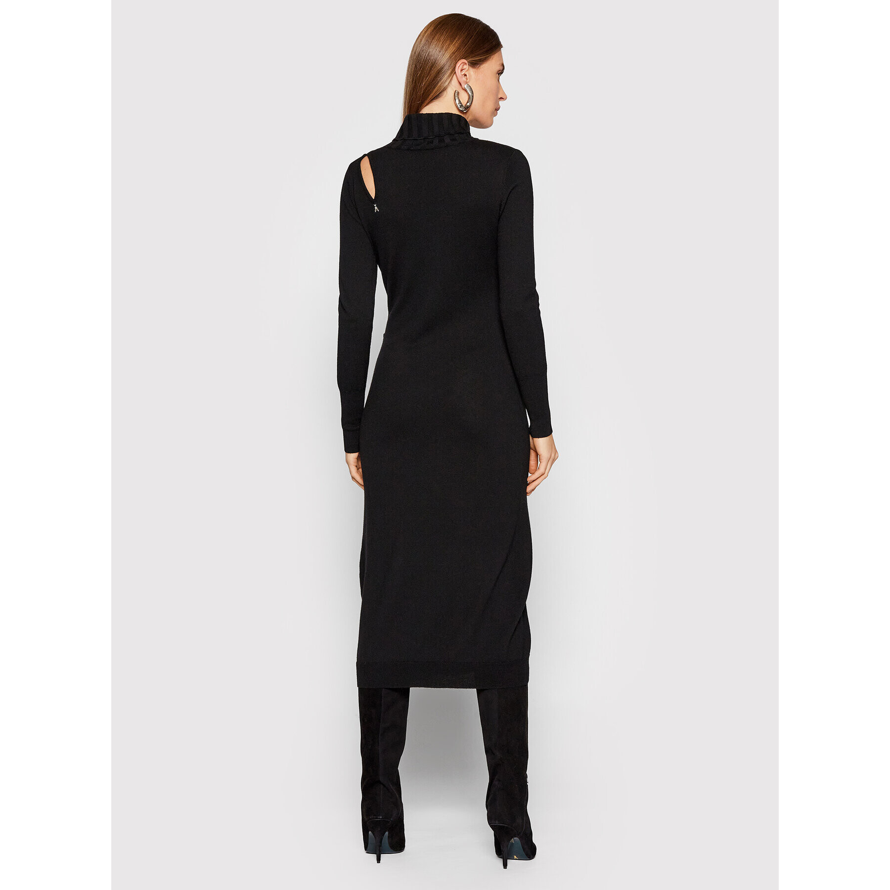 Patrizia Pepe Плетена рокля 2A2241/AM36-K103 Черен Slim Fit - Pepit.bg