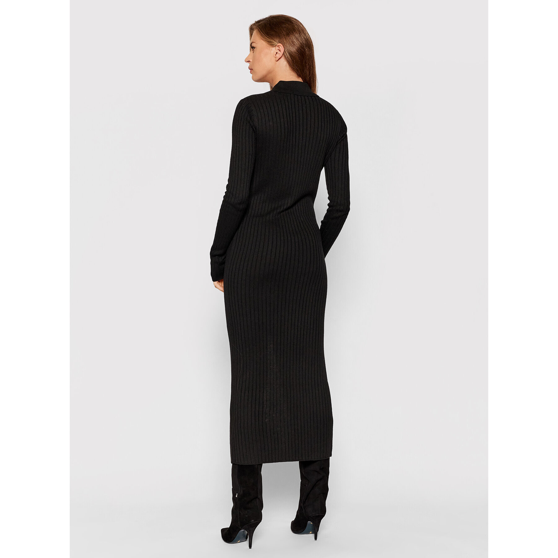 Patrizia Pepe Плетена рокля 8A0865/A9G2-K103 Черен Slim Fit - Pepit.bg