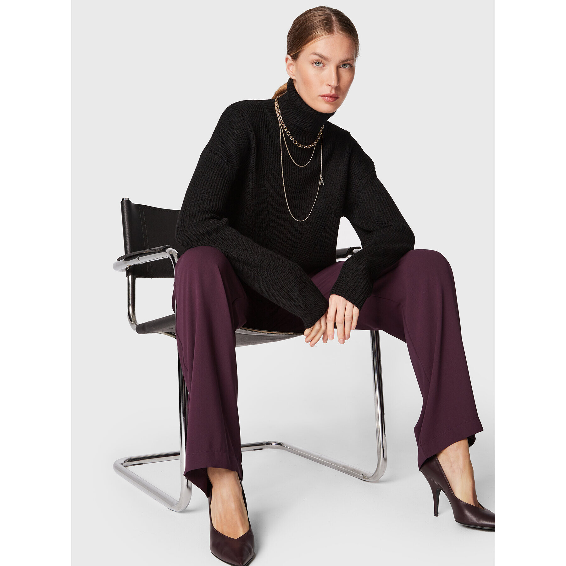 Patrizia Pepe Поло 2K0159/K9O3-K103 Черен Regular Fit - Pepit.bg