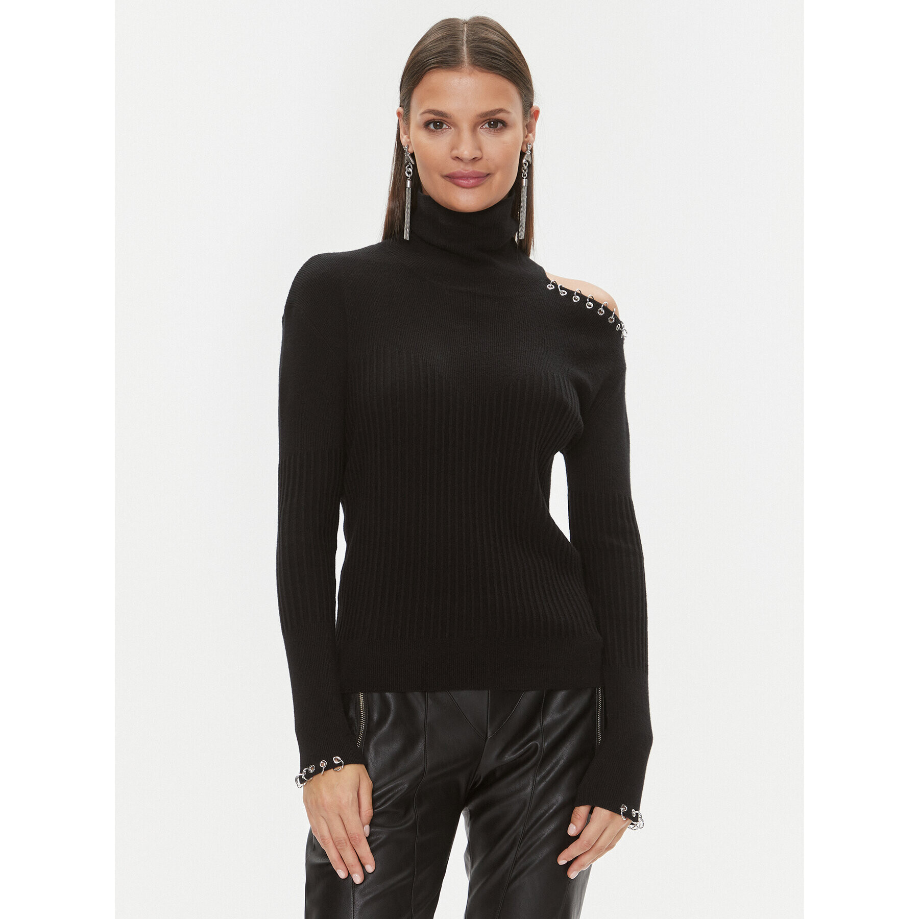 Patrizia Pepe Поло 2K0226/K7S0-K103 Черен Regular Fit - Pepit.bg
