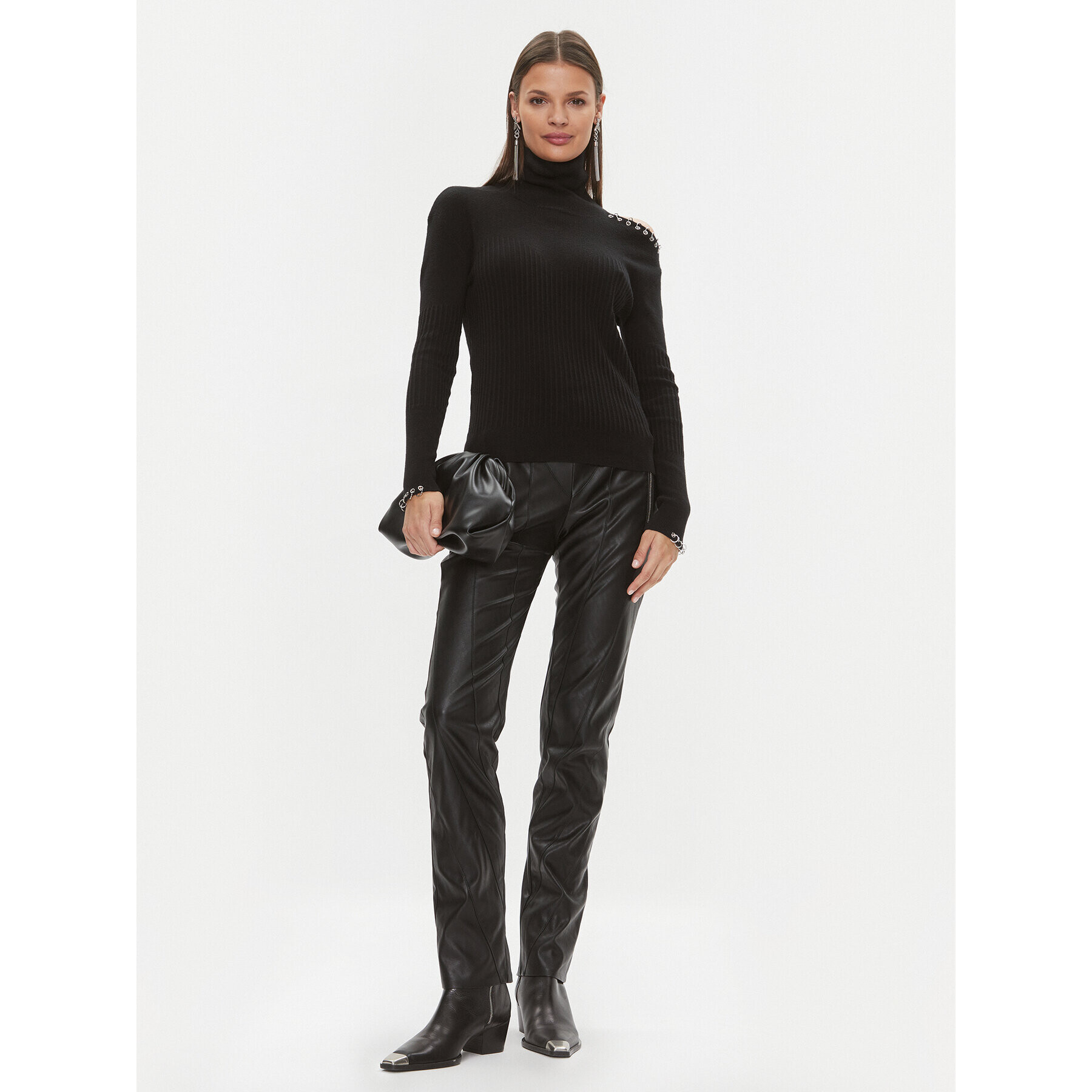 Patrizia Pepe Поло 2K0226/K7S0-K103 Черен Regular Fit - Pepit.bg
