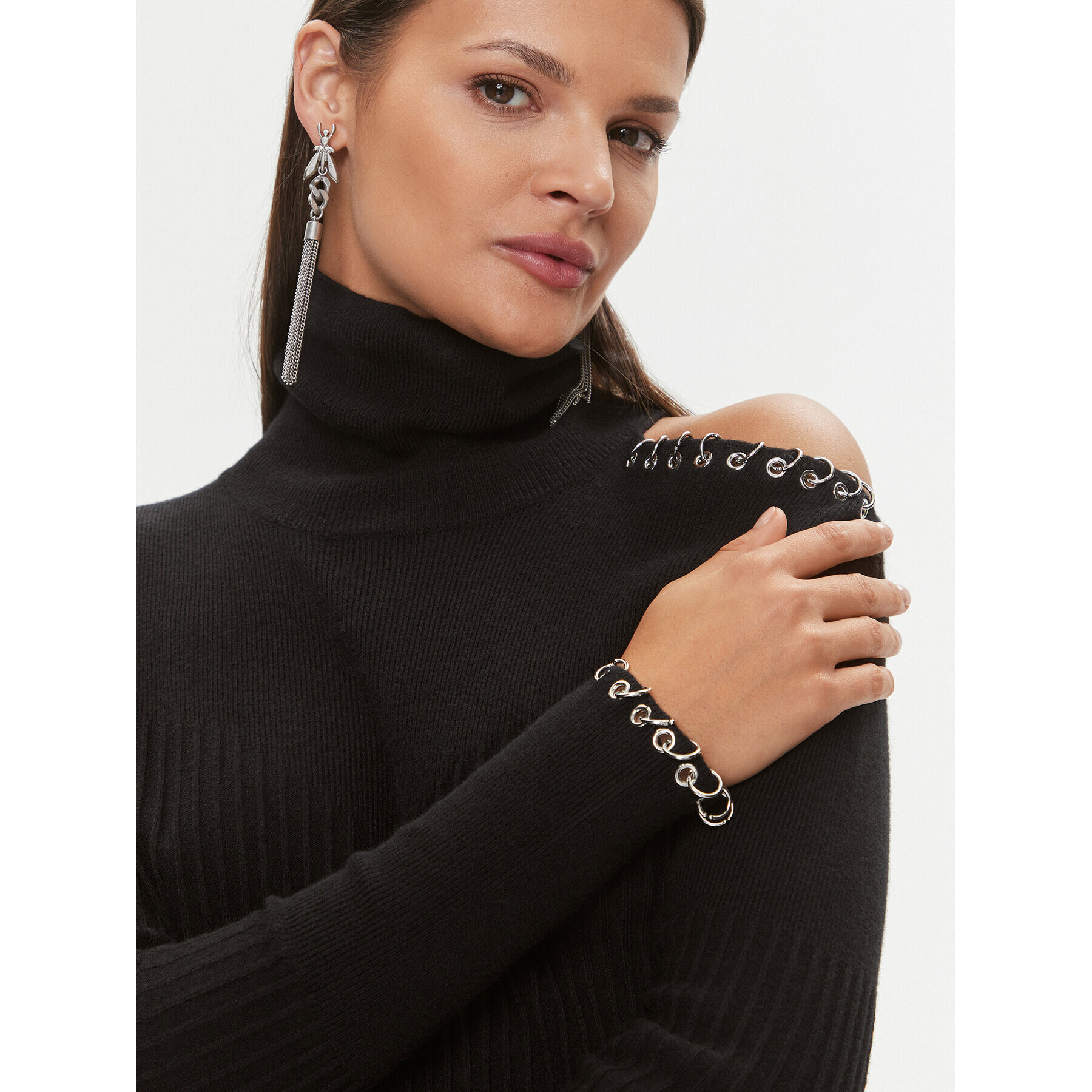 Patrizia Pepe Поло 2K0226/K7S0-K103 Черен Regular Fit - Pepit.bg