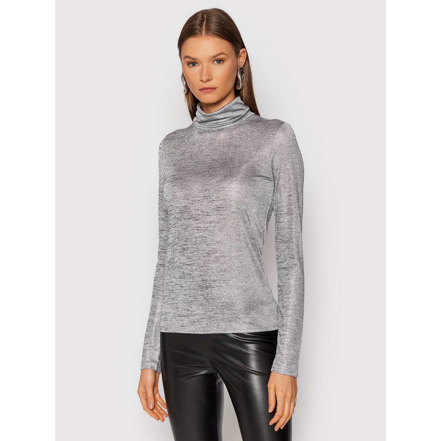 Patrizia Pepe Поло 2M4170/A9W4- Сив Slim Fit - Pepit.bg