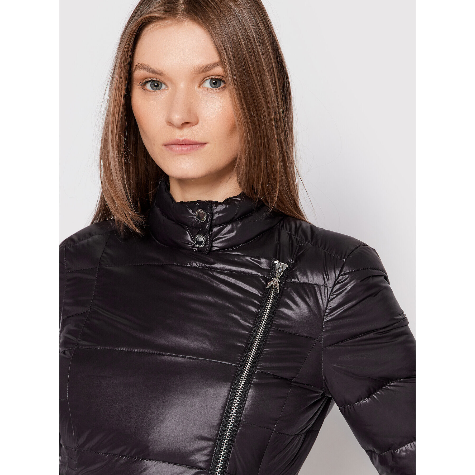 Patrizia Pepe Пухено яке 8O0043/A503-K103 Черен Regular Fit - Pepit.bg