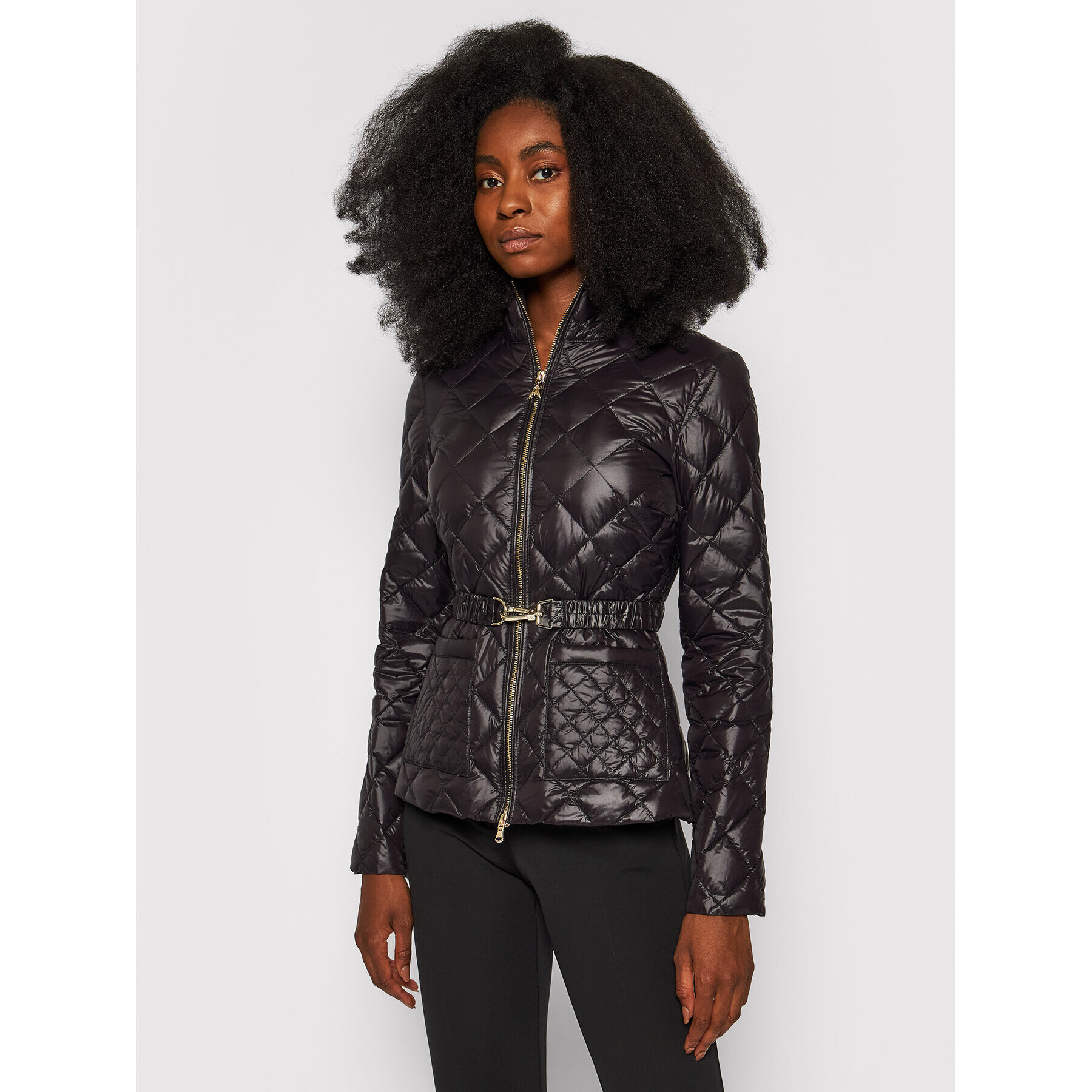 Patrizia Pepe Пухено яке 8S0392/A503-K103 Черен Regular Fit - Pepit.bg