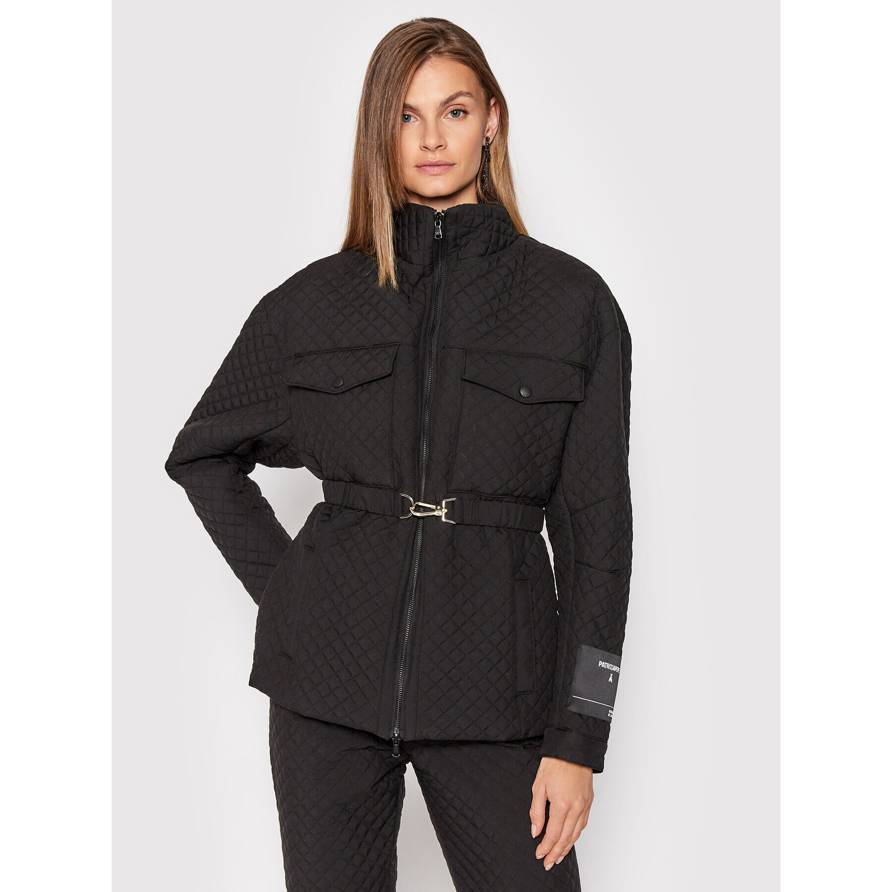 Patrizia Pepe Пухено яке 8S0394/A9J7-K103 Черен Regular Fit - Pepit.bg