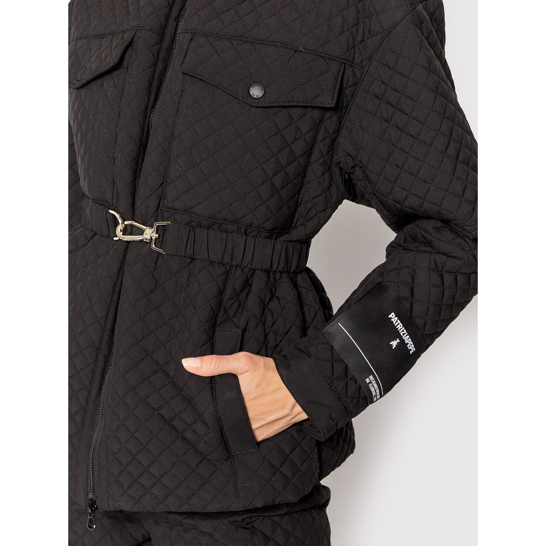 Patrizia Pepe Пухено яке 8S0394/A9J7-K103 Черен Regular Fit - Pepit.bg