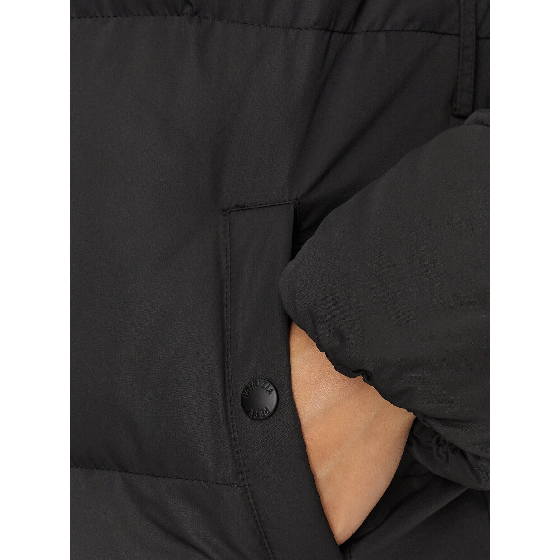 Patrizia Pepe Пухено яке 2O0074/A332-K103 Черен Regular Fit - Pepit.bg