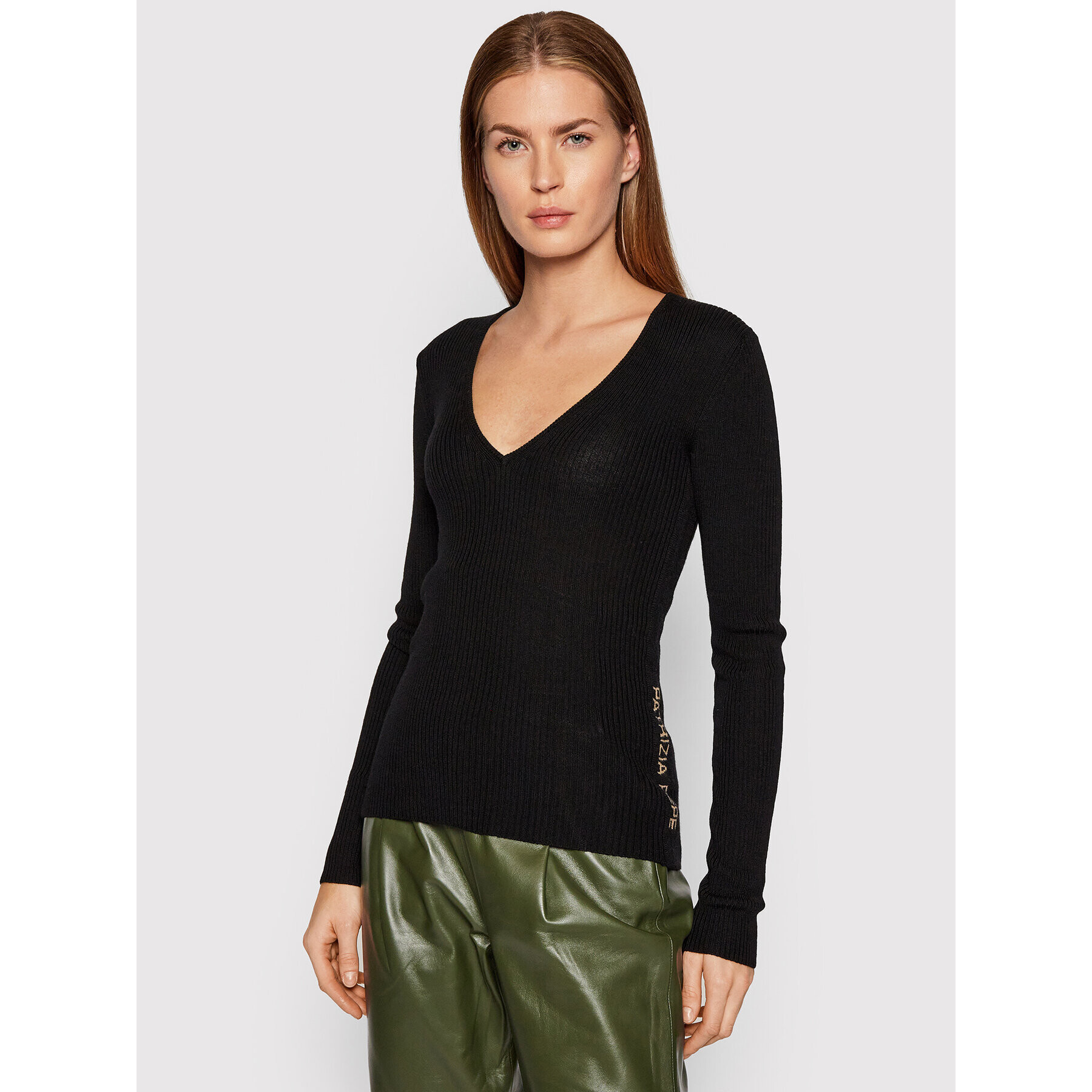 Patrizia Pepe Пуловер 2M4104/A9N0-K103 Черен Slim Fit - Pepit.bg