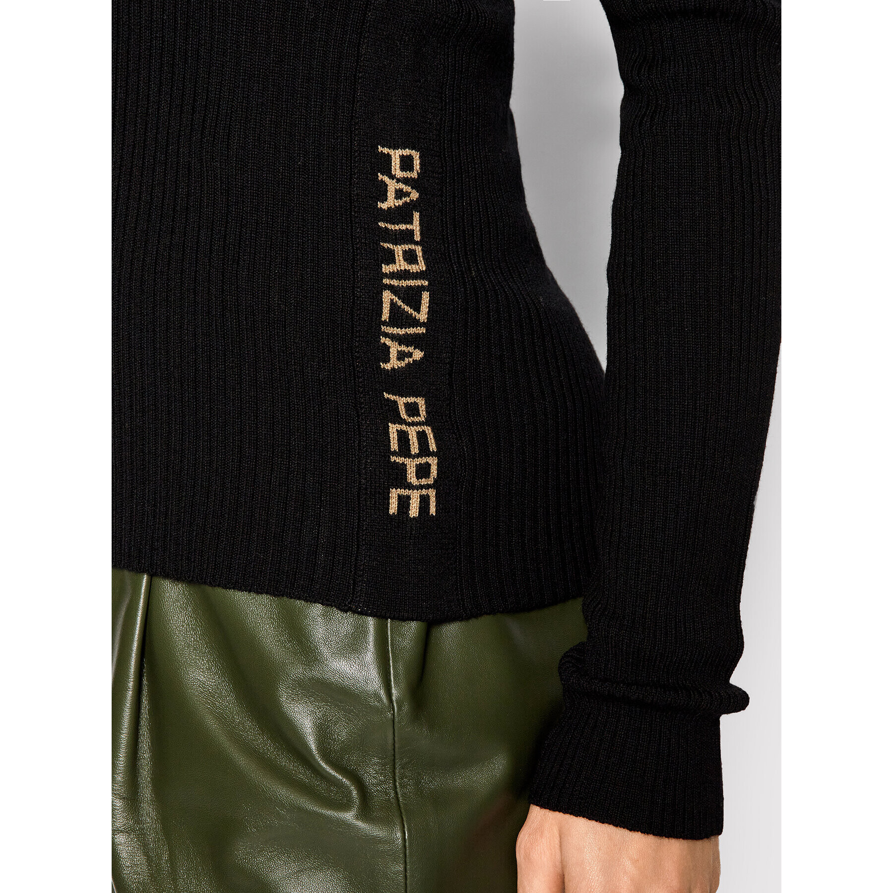 Patrizia Pepe Пуловер 2M4104/A9N0-K103 Черен Slim Fit - Pepit.bg