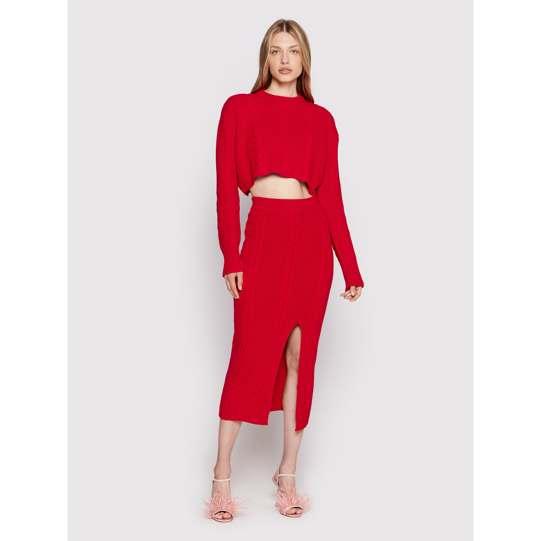 Patrizia Pepe Пуловер 8K0064/K037-R754 Червен Regular Fit - Pepit.bg