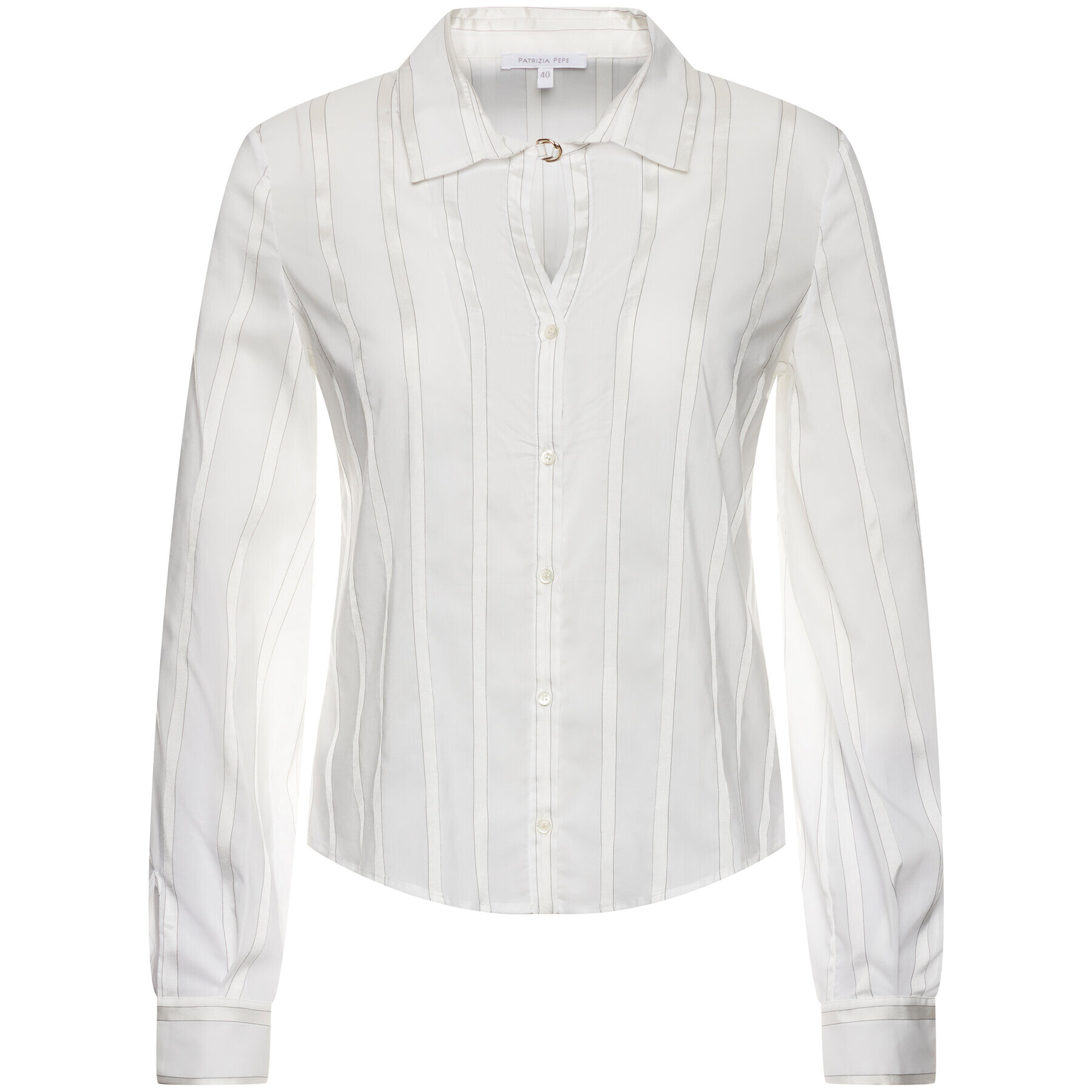 Patrizia Pepe Риза Camicia/Shirt 2C1127/A3ZC-X2IN Бял Regular Fit - Pepit.bg