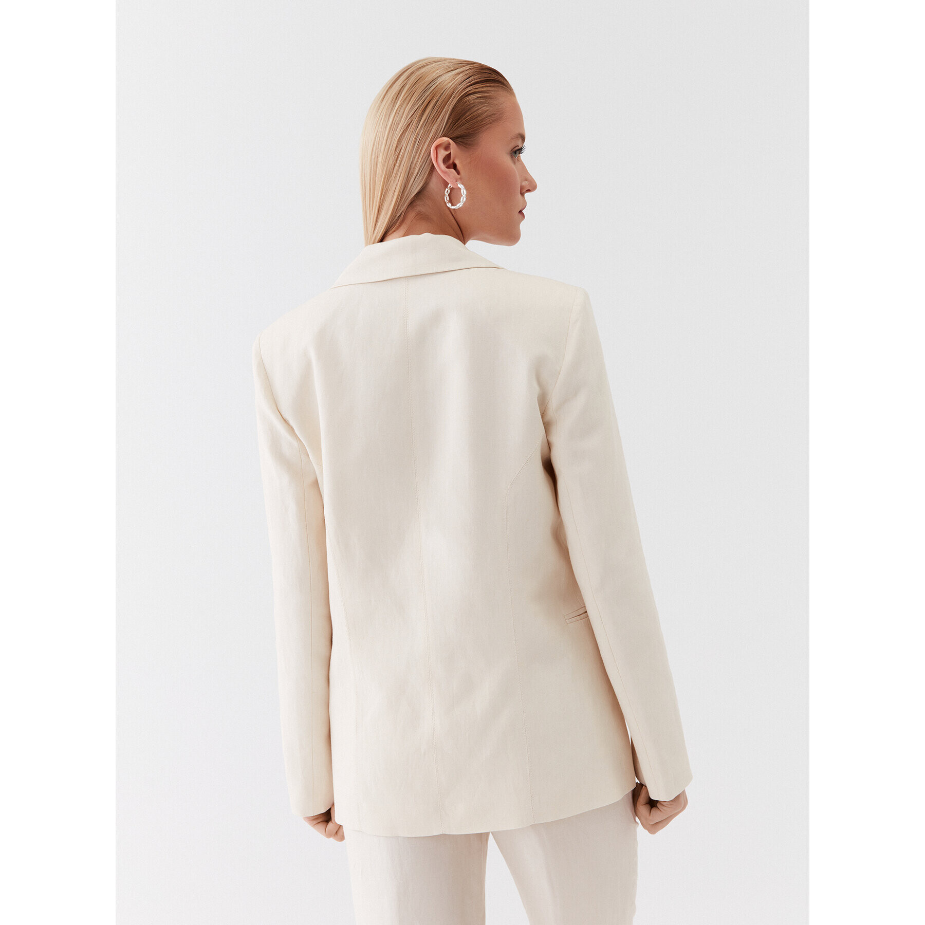 Patrizia Pepe Сако 2S1453/A052-W347 Екрю Regular Fit - Pepit.bg