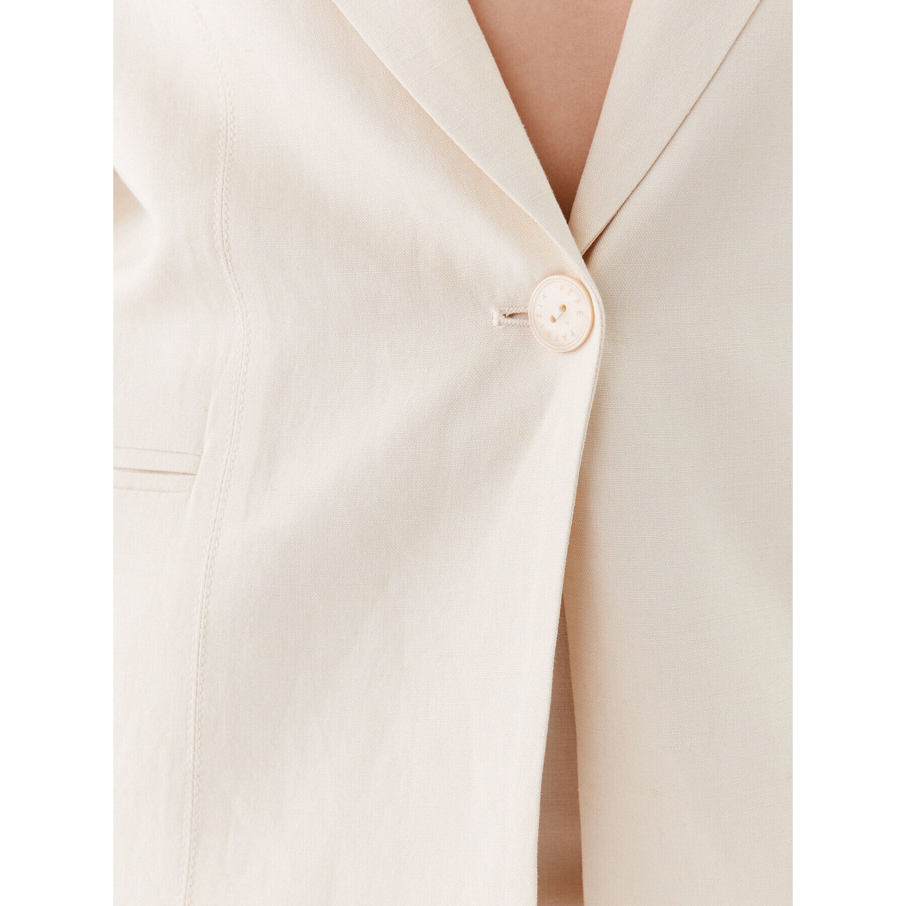Patrizia Pepe Сако 2S1453/A052-W347 Екрю Regular Fit - Pepit.bg