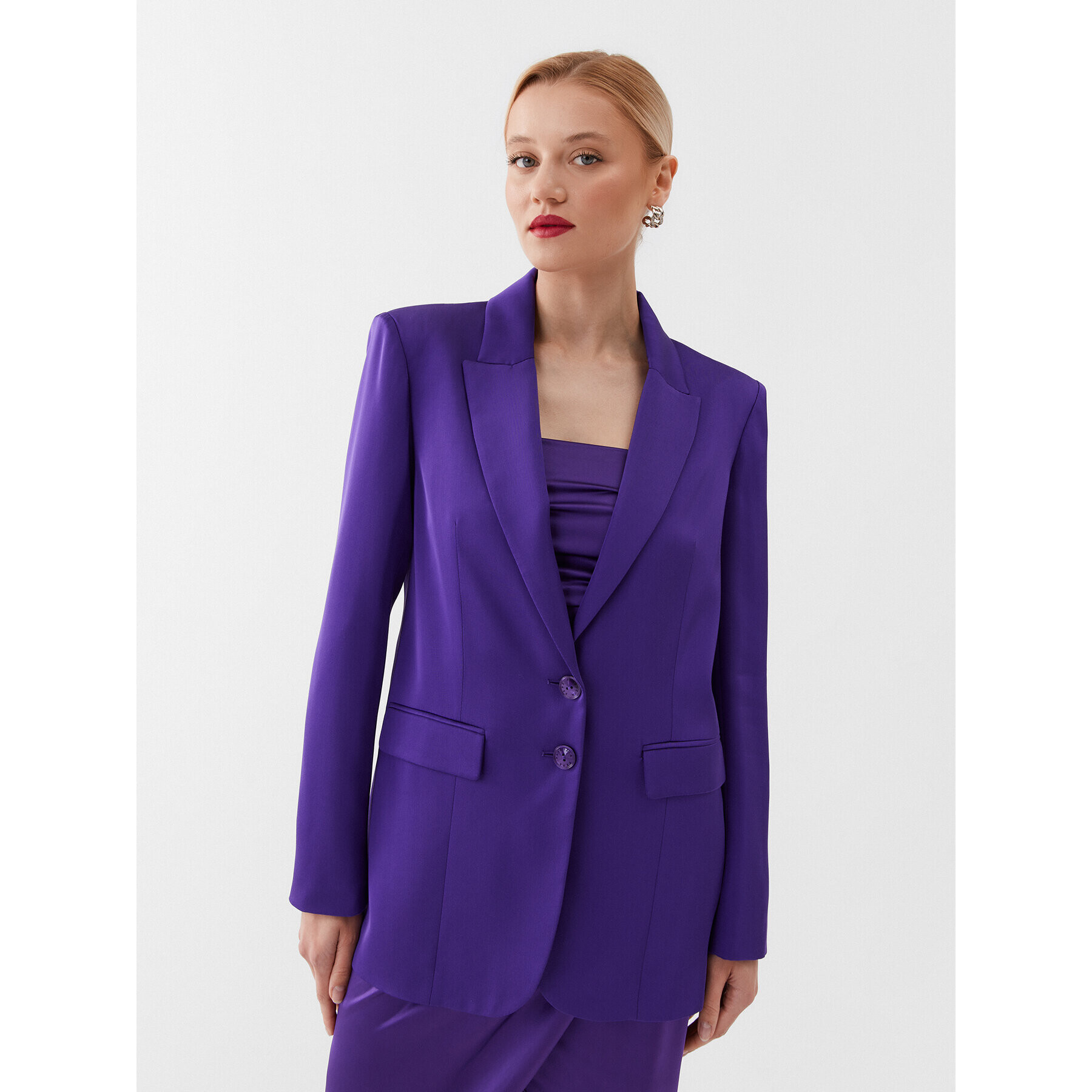 Patrizia Pepe Сако 2S1456/A262-M448 Виолетов Regular Fit - Pepit.bg