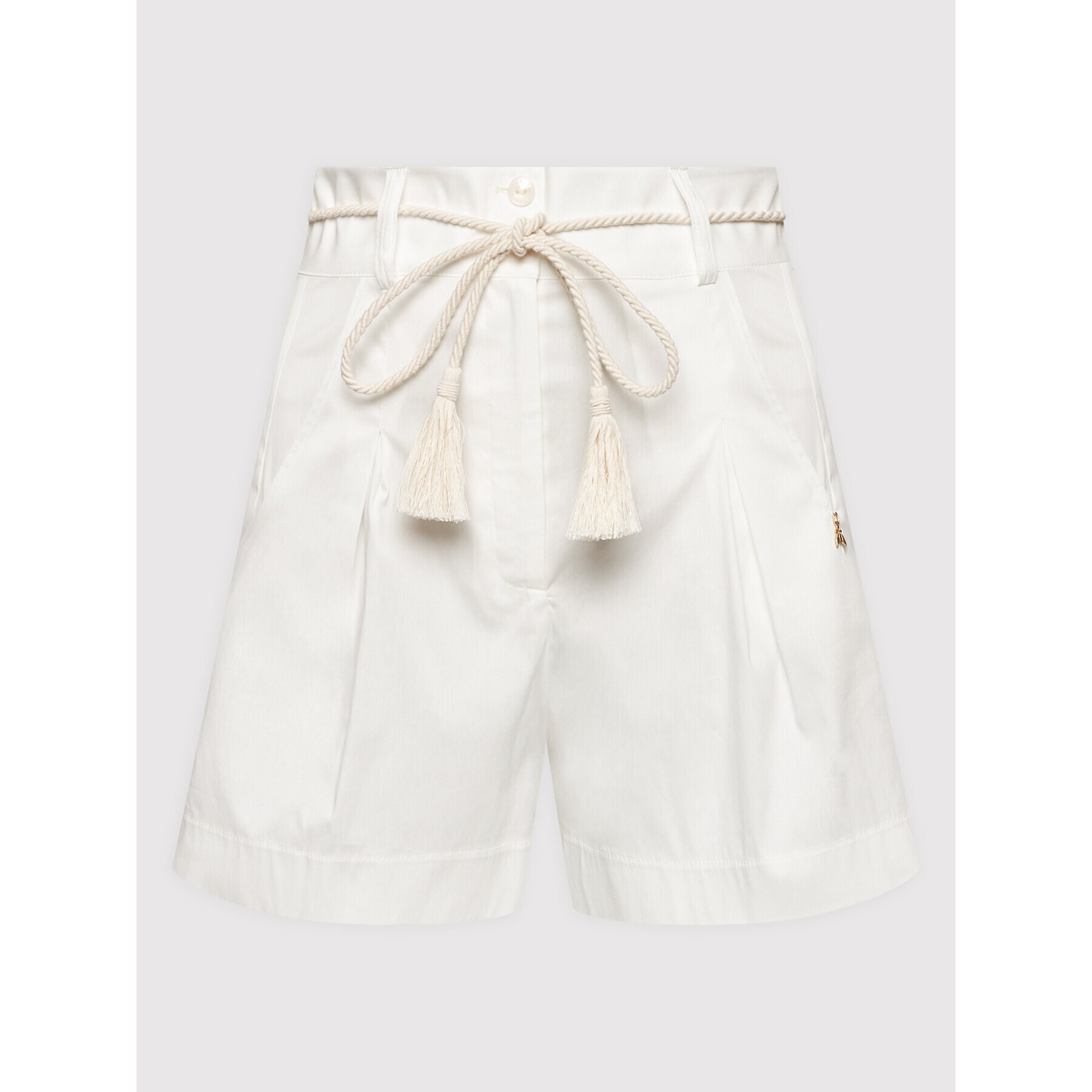 Patrizia Pepe Шорти от плат 2P1414/A23-W336 Бял Relaxed Fit - Pepit.bg