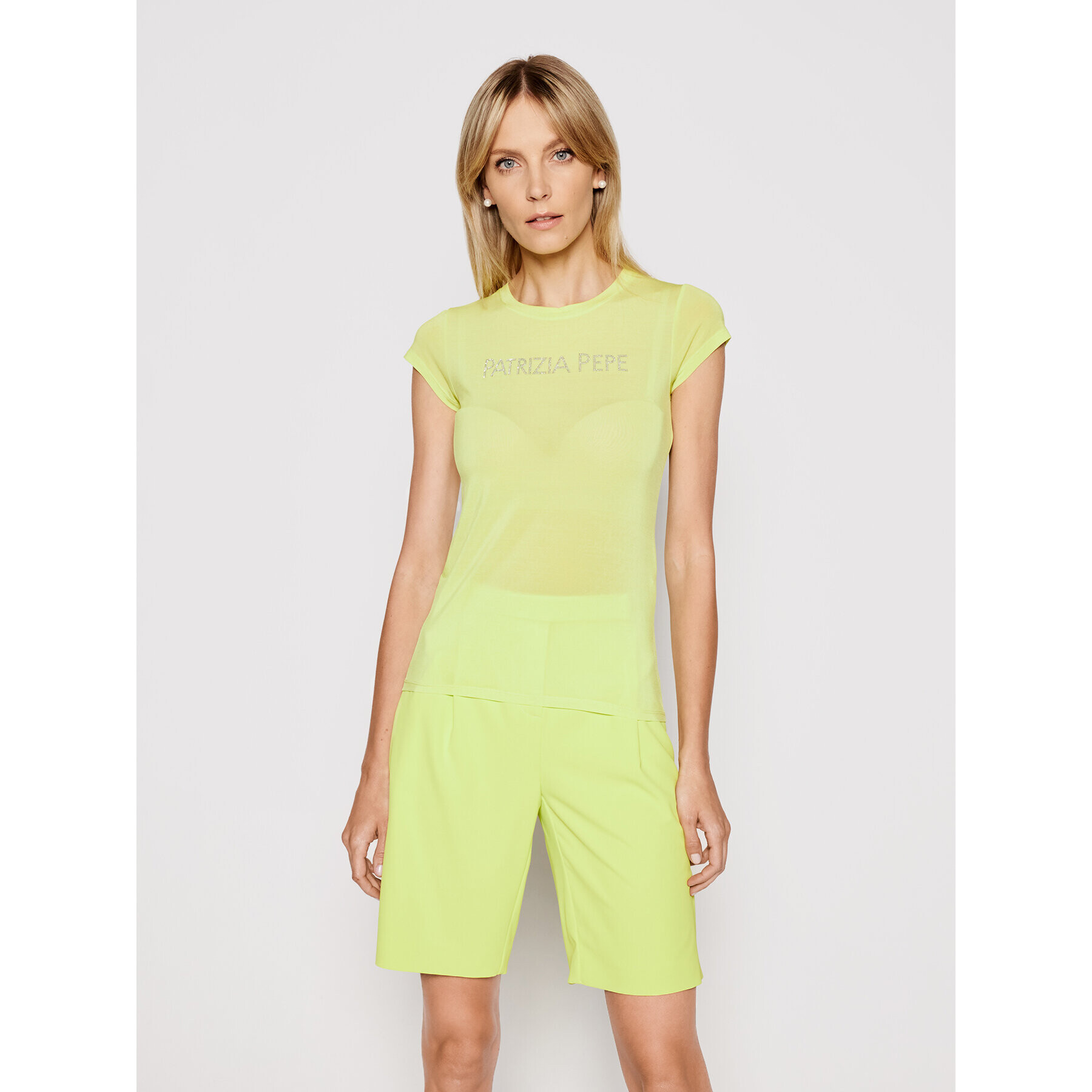 Patrizia Pepe Тишърт 2M4063/A9A1-Y400 Зелен Regular Fit - Pepit.bg