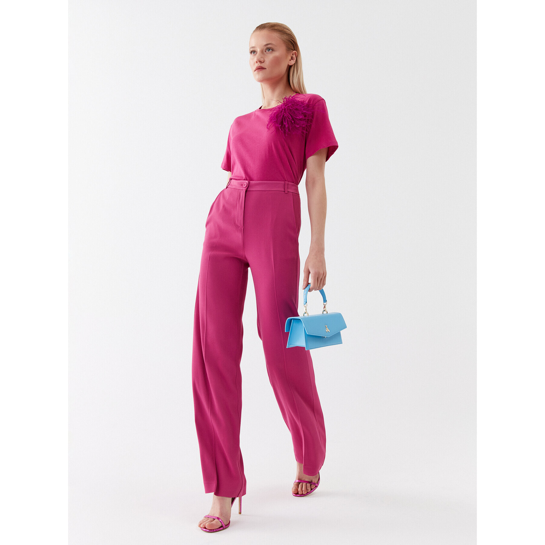 Patrizia Pepe Тишърт 2M4282/J035-M447 Розов Regular Fit - Pepit.bg