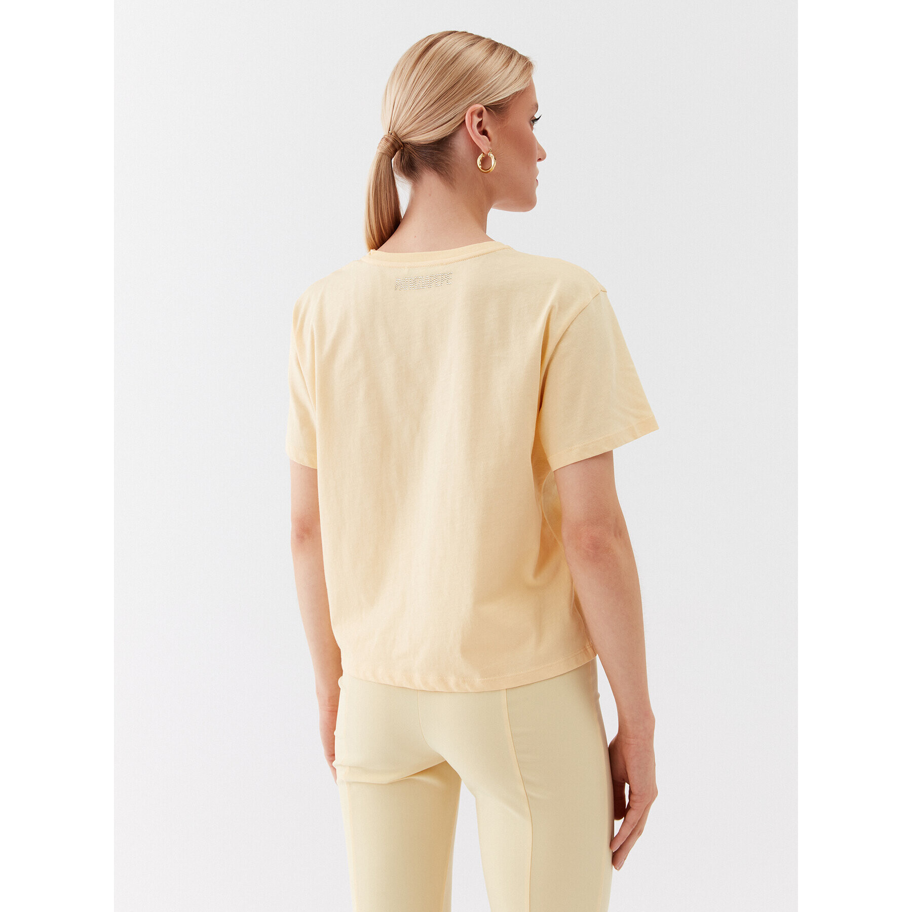 Patrizia Pepe Тишърт 2M4282/J035-Y433 Жълт Relaxed Fit - Pepit.bg