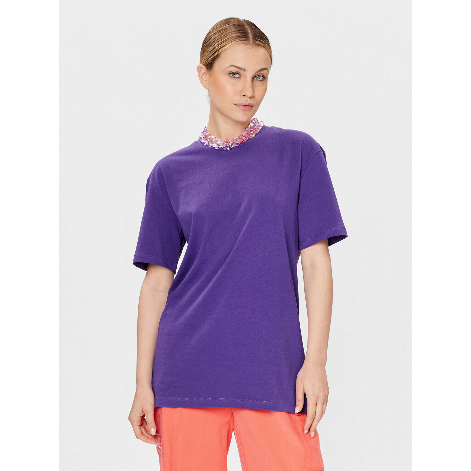 Patrizia Pepe Тишърт 2M4316/J128-M448 Виолетов Regular Fit - Pepit.bg